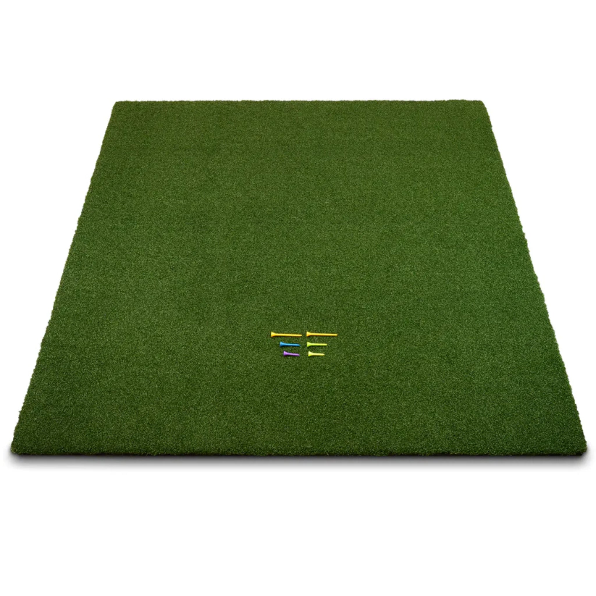 SimSpace Tee Turf Golf Mat 4'11" x 4'11" hitting mat for indoor golf simulator practice