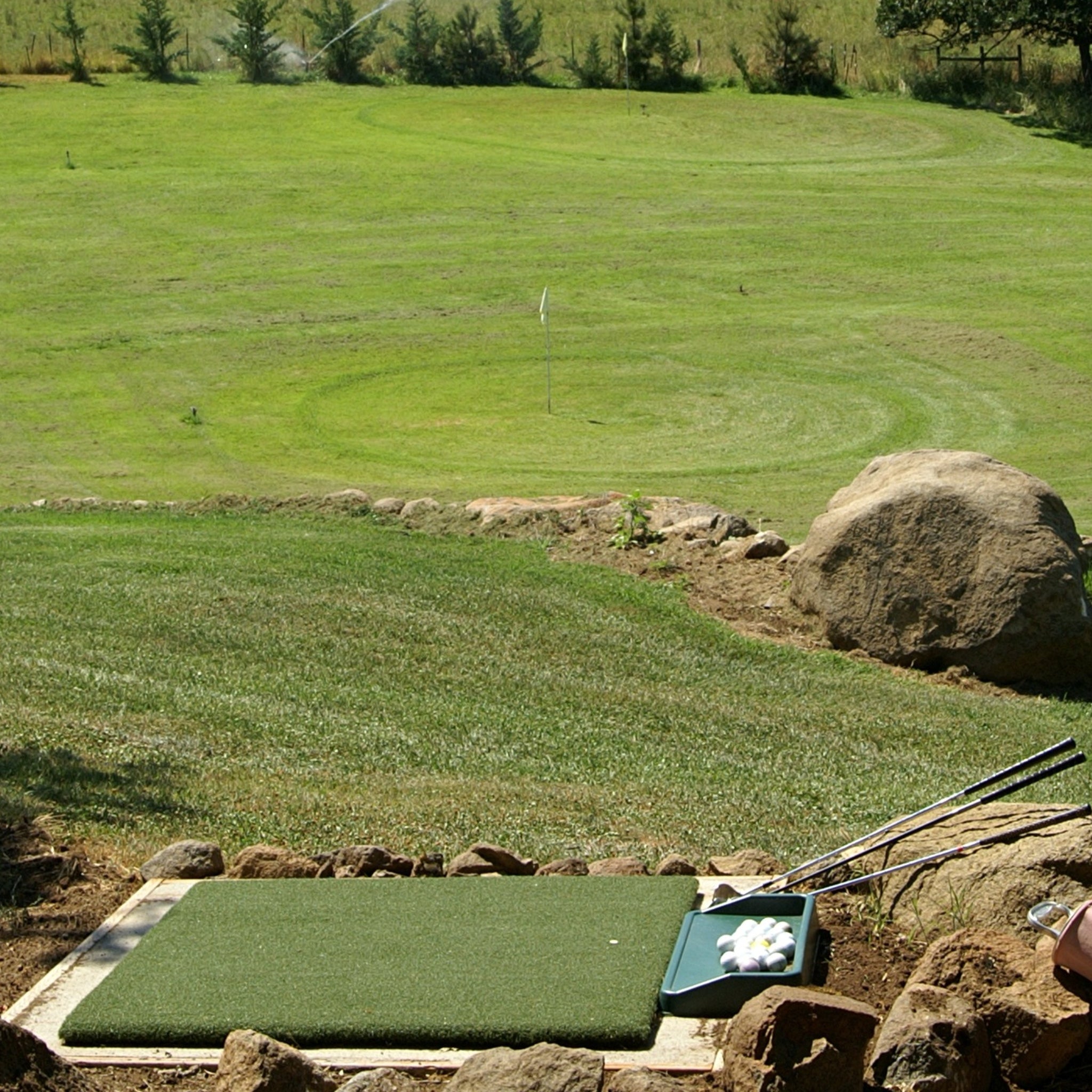 Country Club Elite Real Feel Golf Hitting Mat 5x5 professional grade practice surface