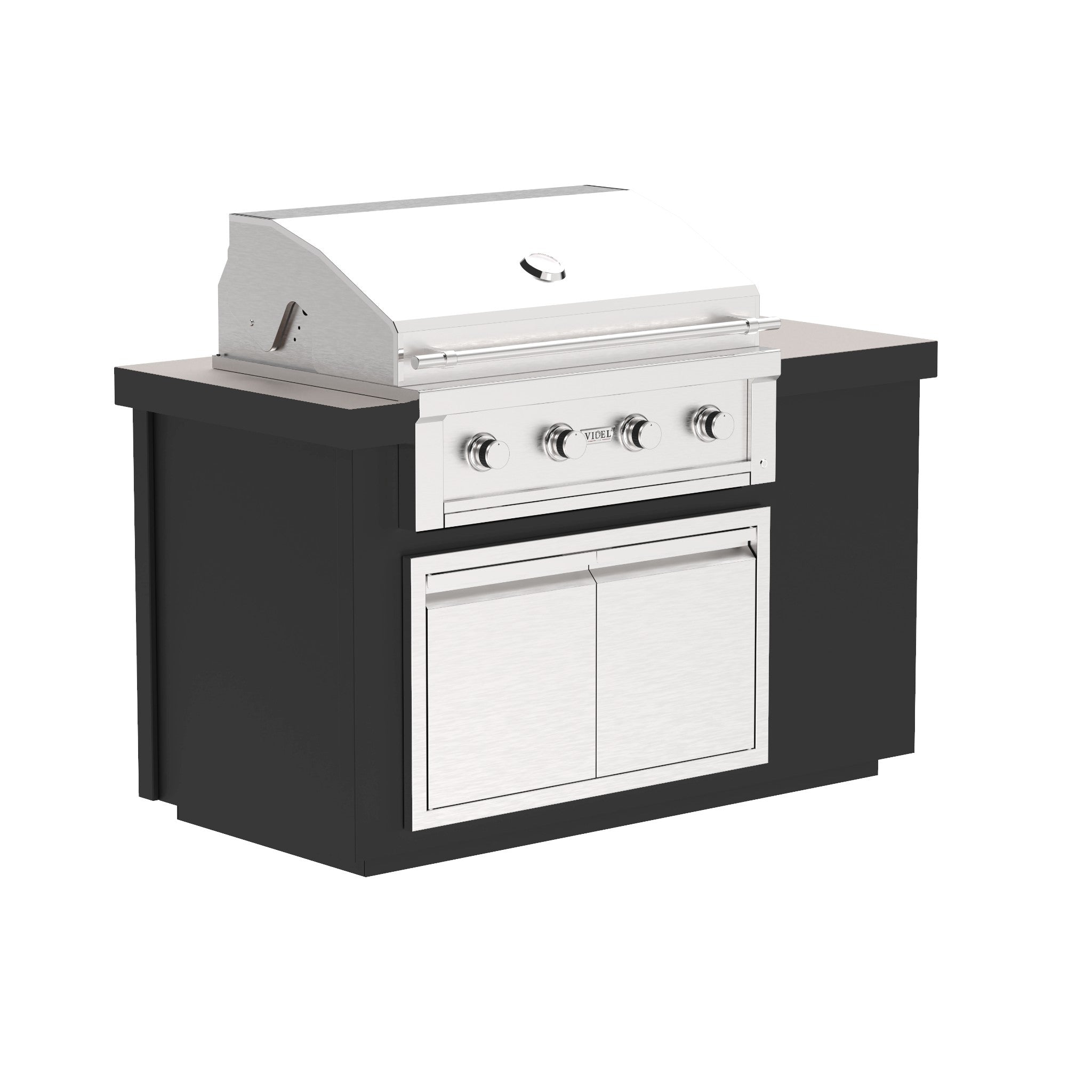 Luxury outdoor kitchen island by The Outdoor Plus featuring a 36 inch built-in grill