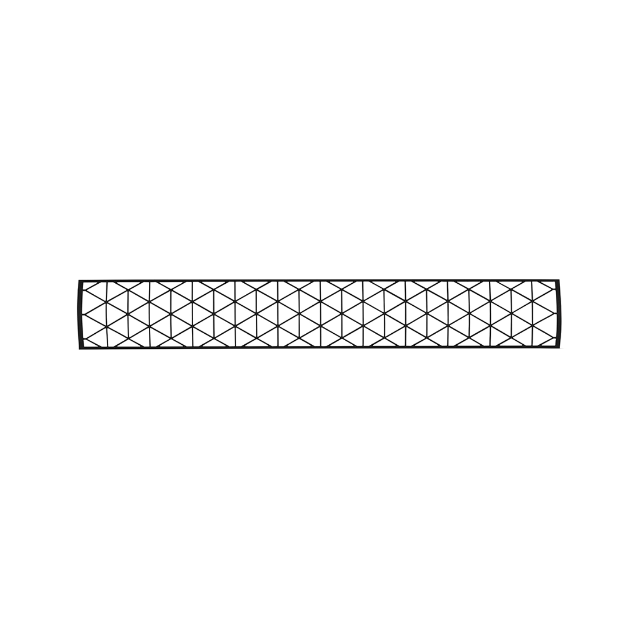 Infratech Motif Contemporary laser cut heater faceplate black 61.25 inch in contemporary