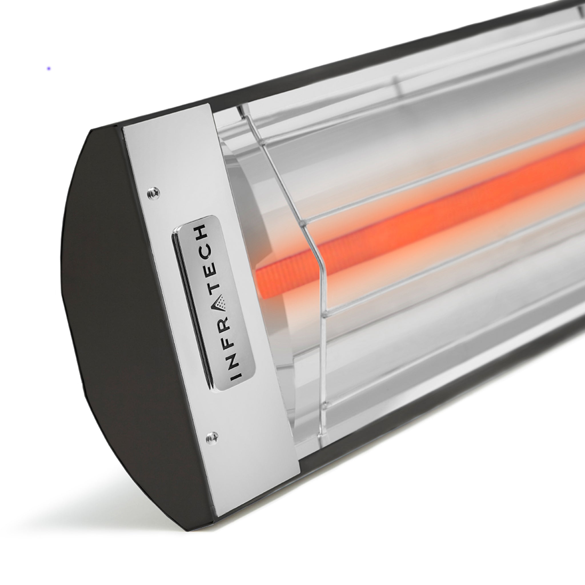 Infratech C and CD Series electric patio heater in black powder coated finish
