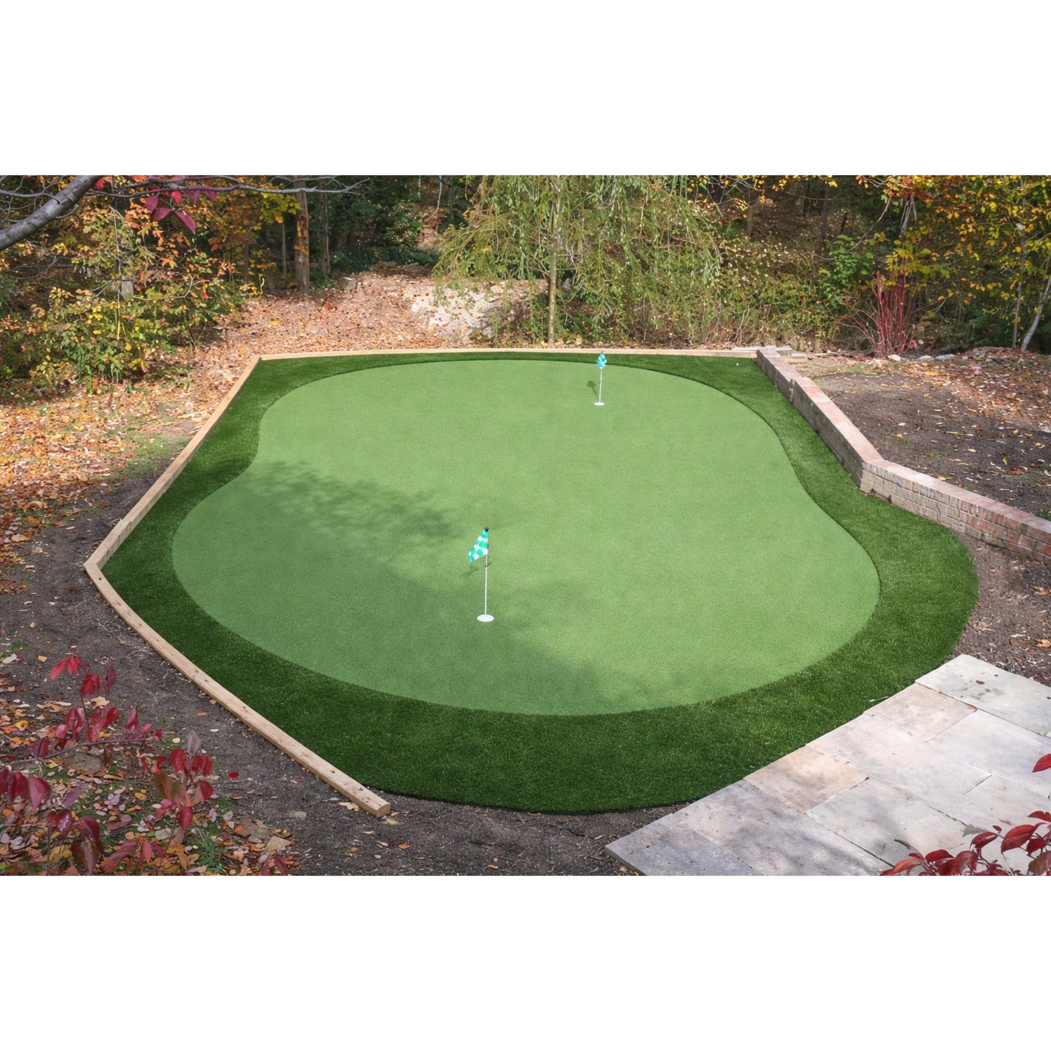 The Carolina Outdoor Putting Green Kit for Backyards by Ultra Base with 2 holes