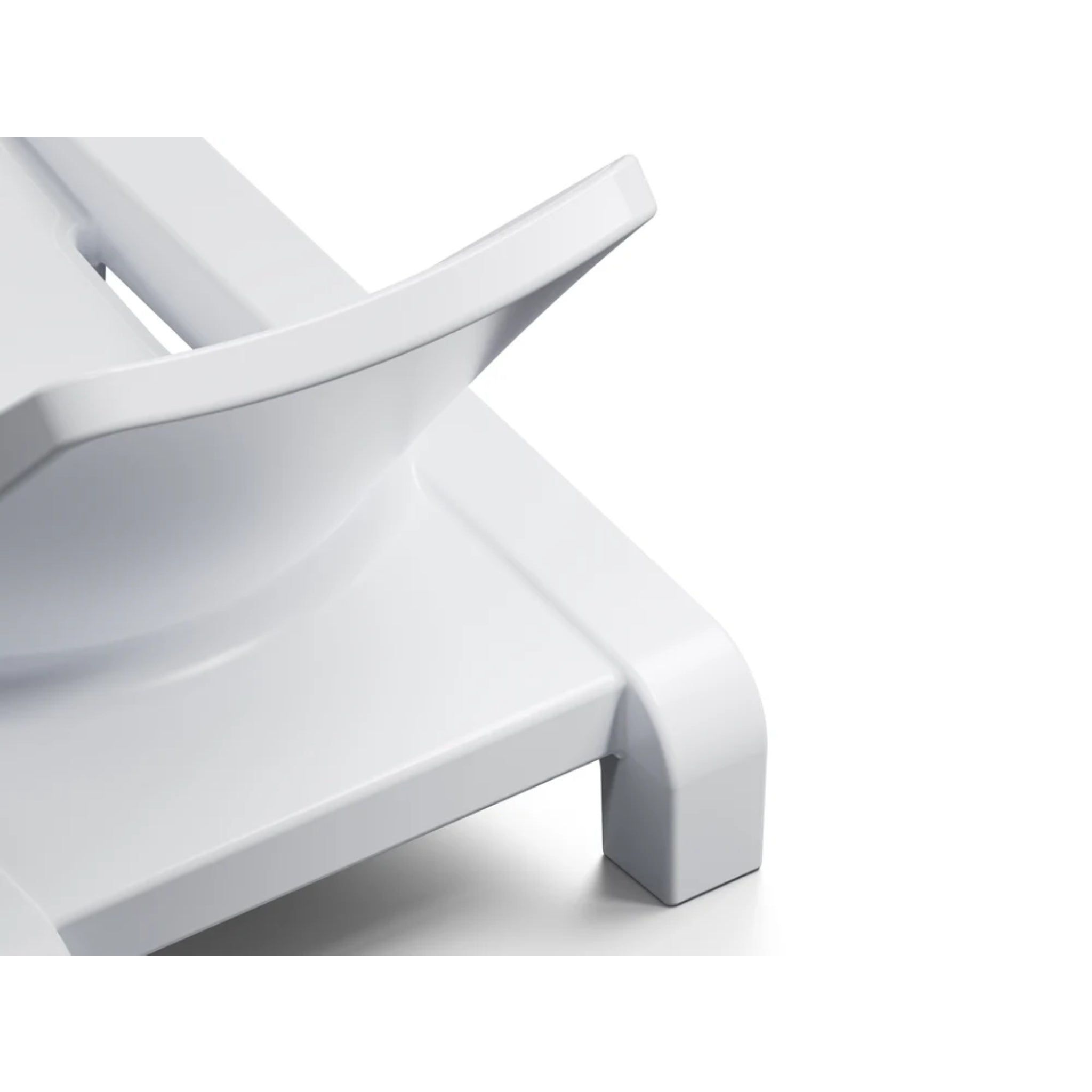 Deck Chaise Lounge | Baja Shelf Pool Lounger in white
