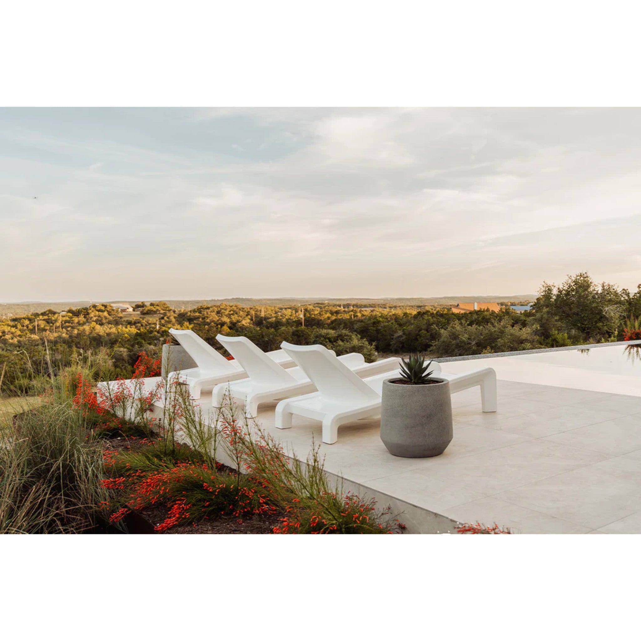 Baja Shelf or poolside deck chaise lounger