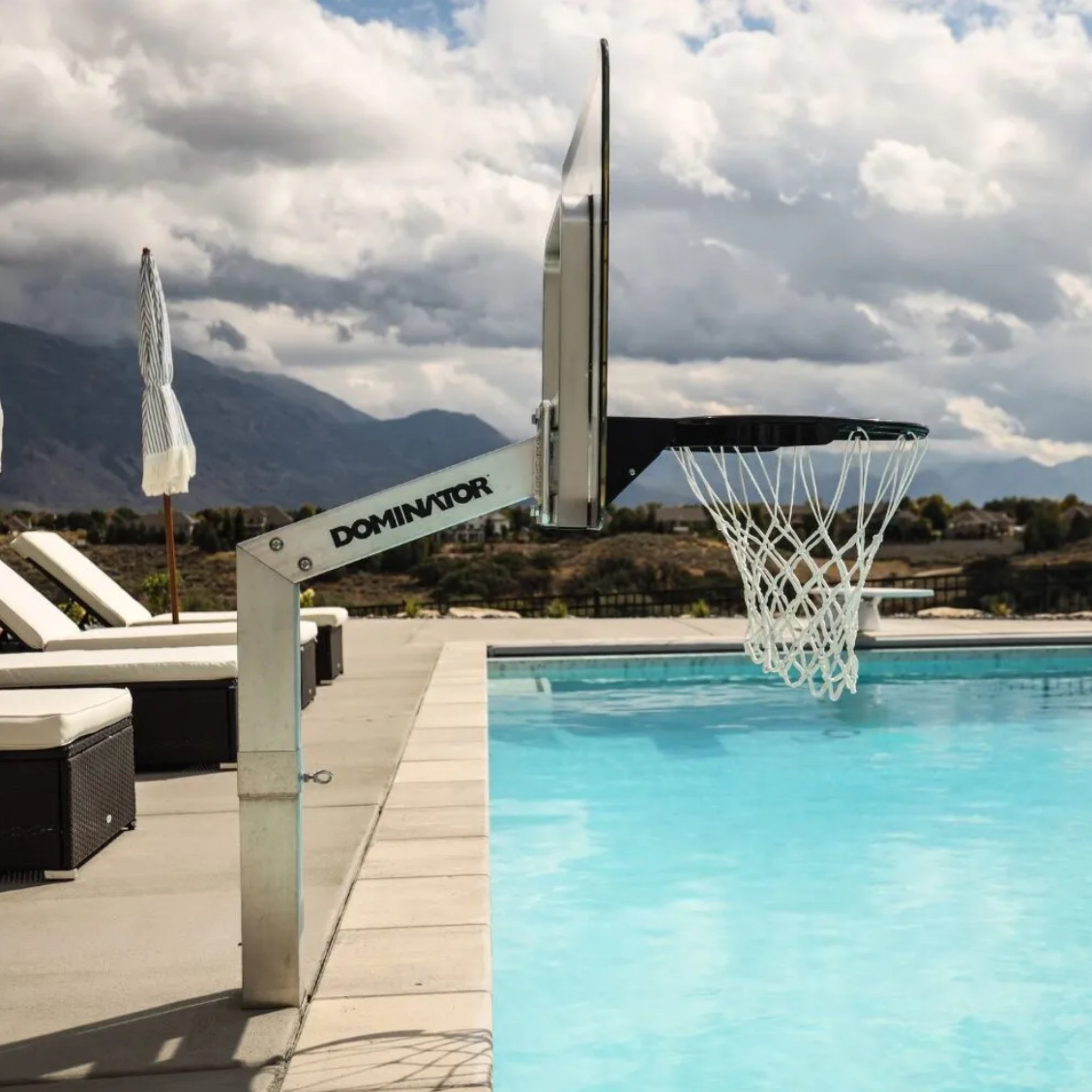 Dominator 40" Poolside Inground Basketball Hoop - Basketball Hoop - Dominator