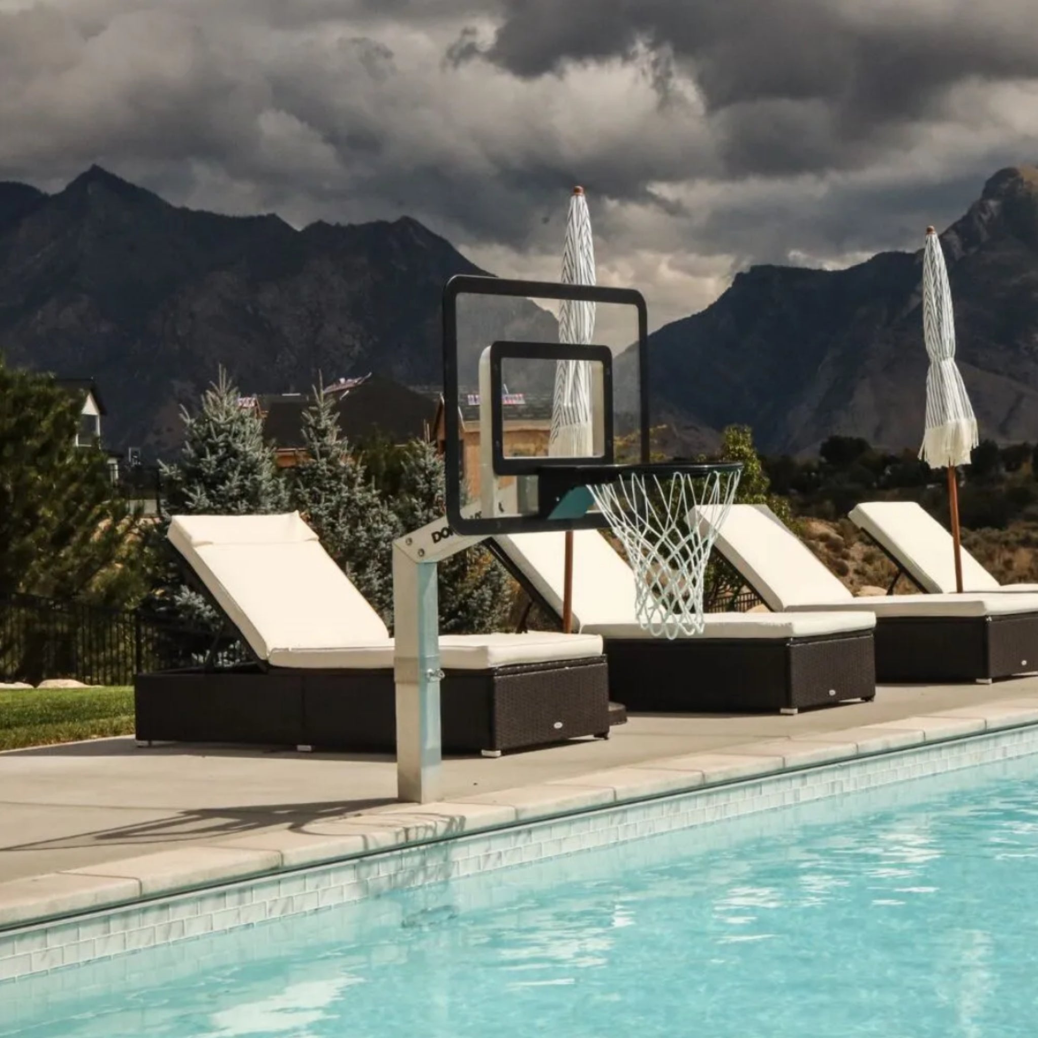 Dominator 40" Poolside Inground Basketball Hoop - Basketball Hoop - Dominator