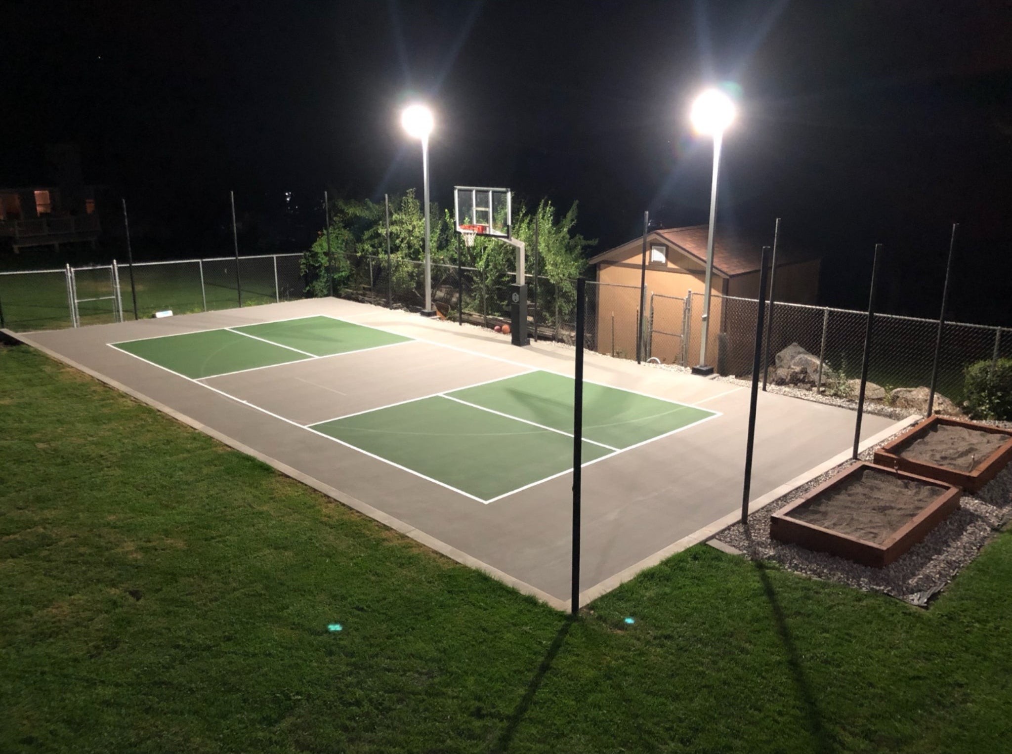 Dominator Basketball Sport Court Light Pole | Wired - Basketball Sport Court Lighting - Dominator