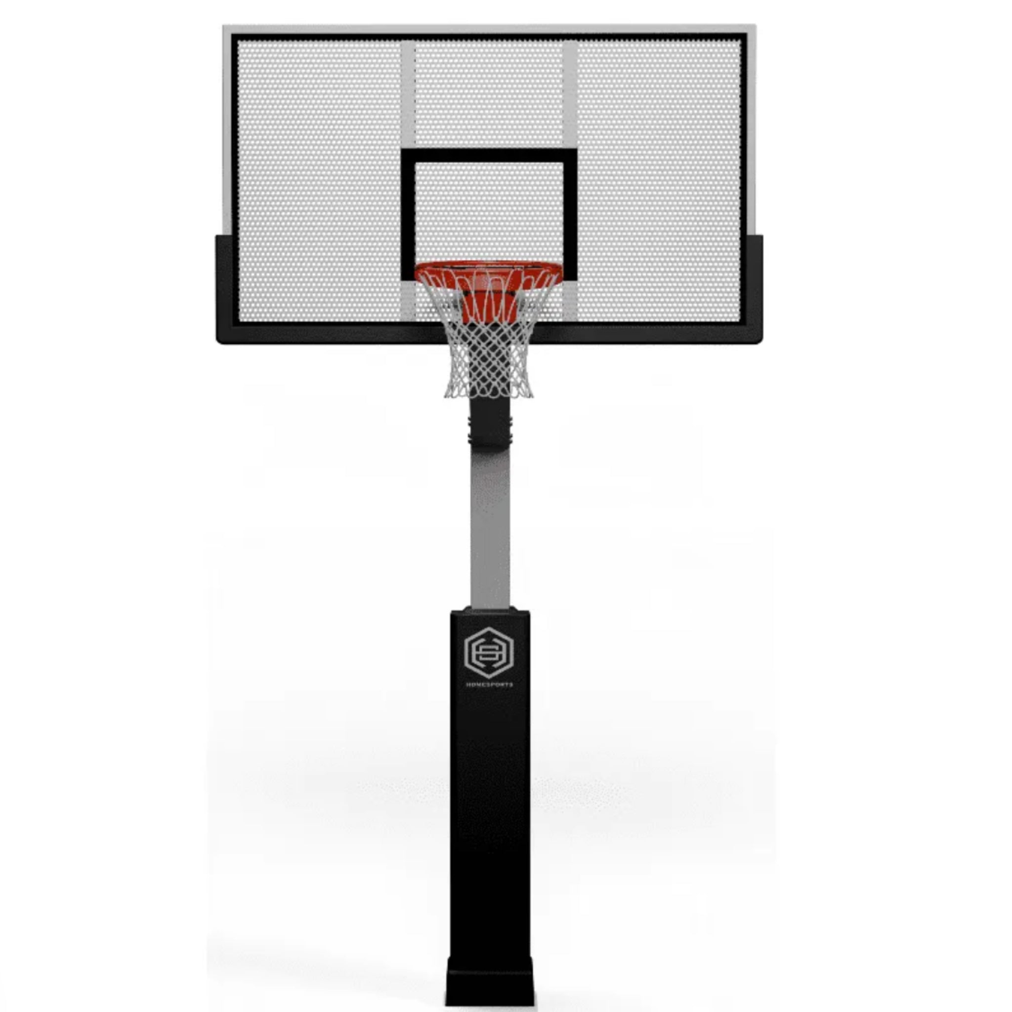 Adjustable Dominator Pro basketball hoop surface mount system