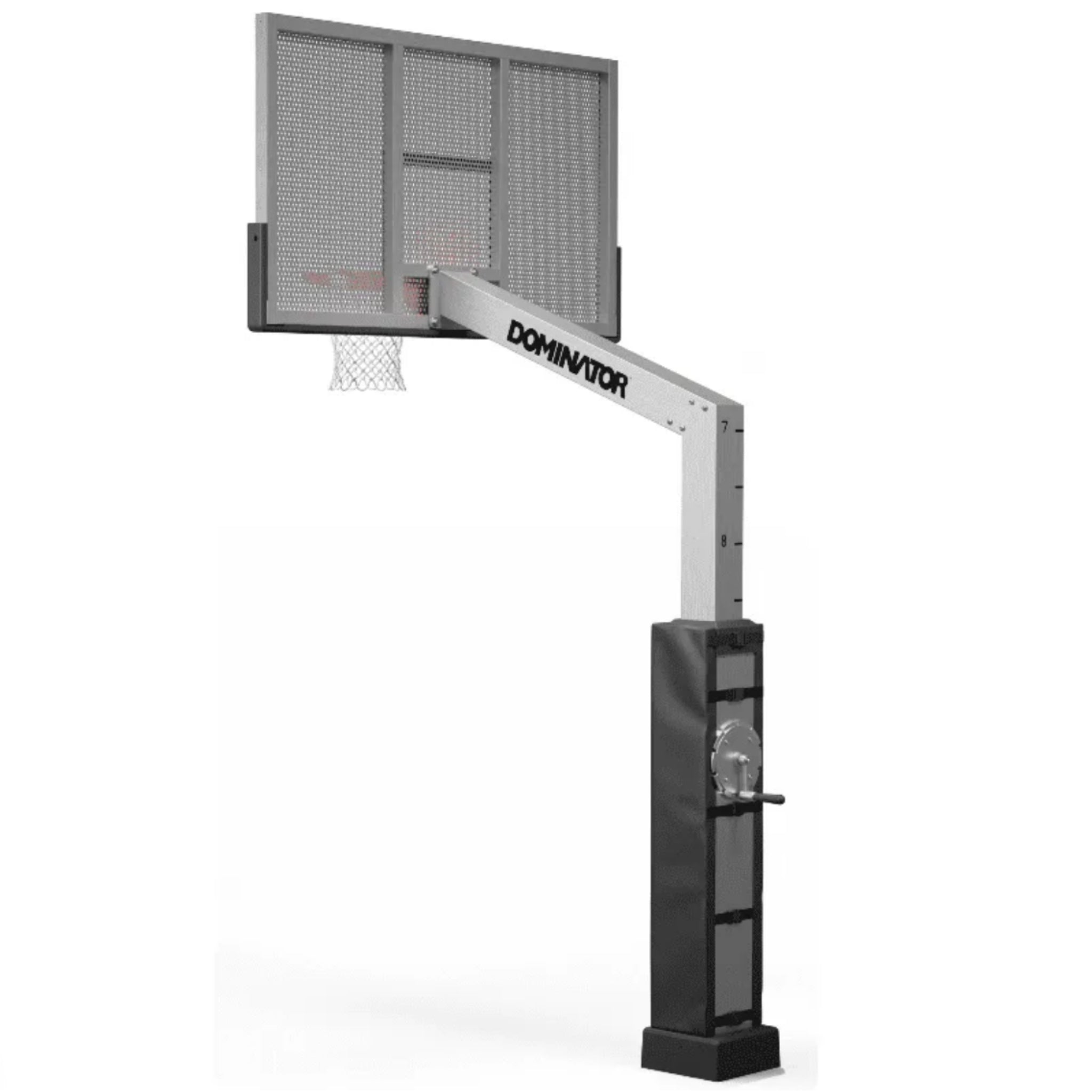 Dominator Pro 72 inch basketball hoop aluminum shatterproof backboard