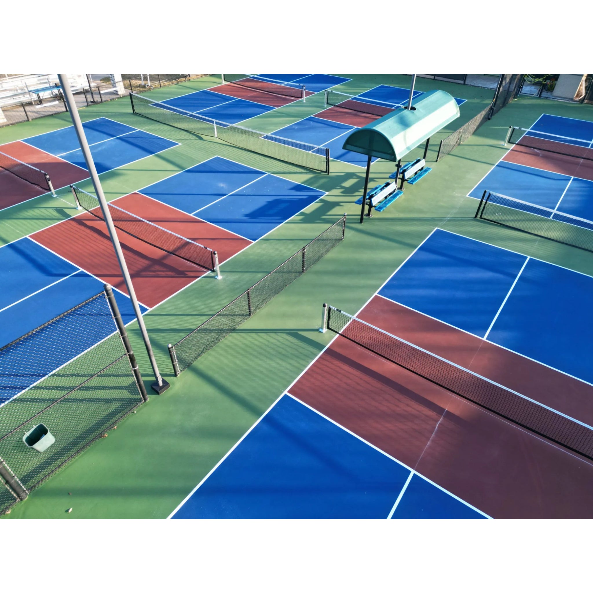 Dominator Surface Mount Pickleball Net & Posts System - Pickleball Net - Dominator