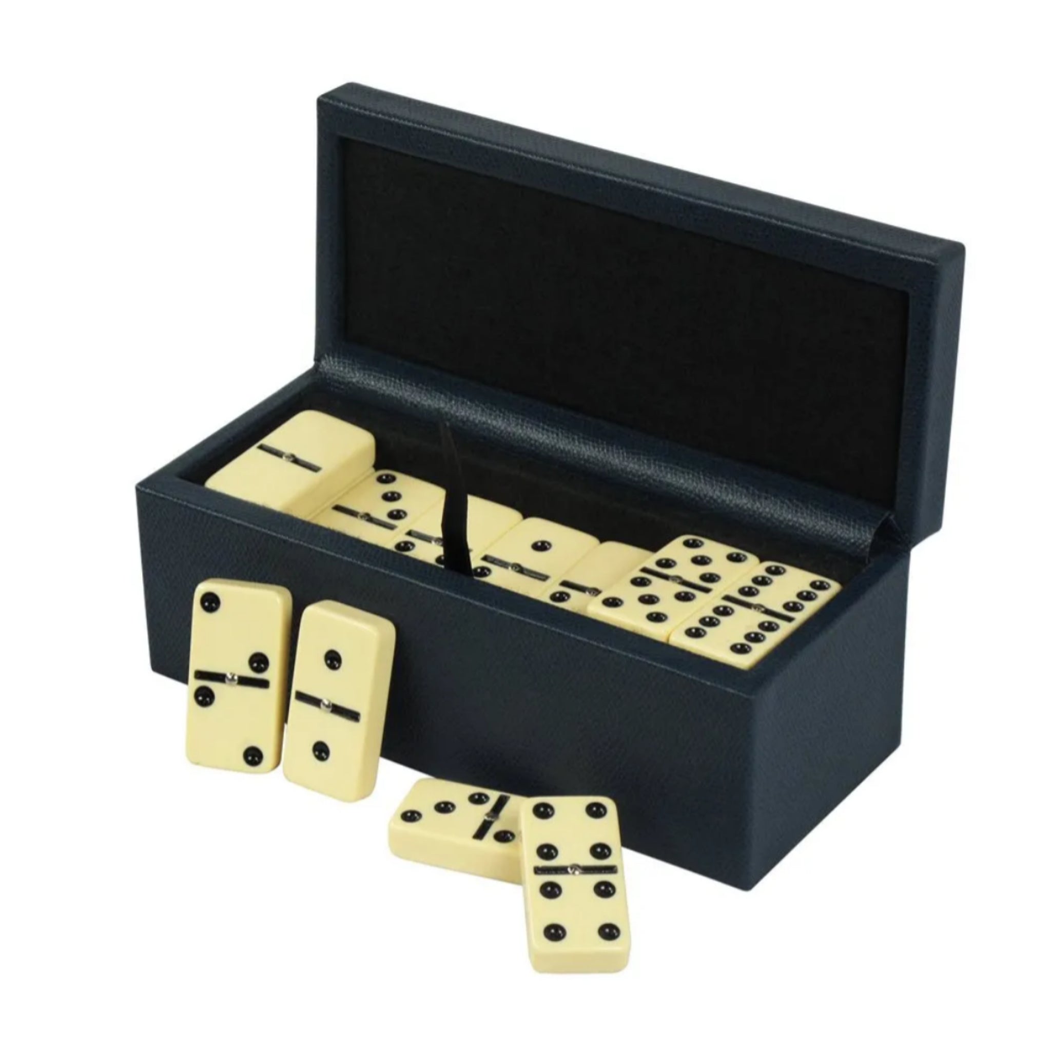 Domino Box Set in Dauphin Leather | Parker Collection - Dominoes - Geoffrey Parker