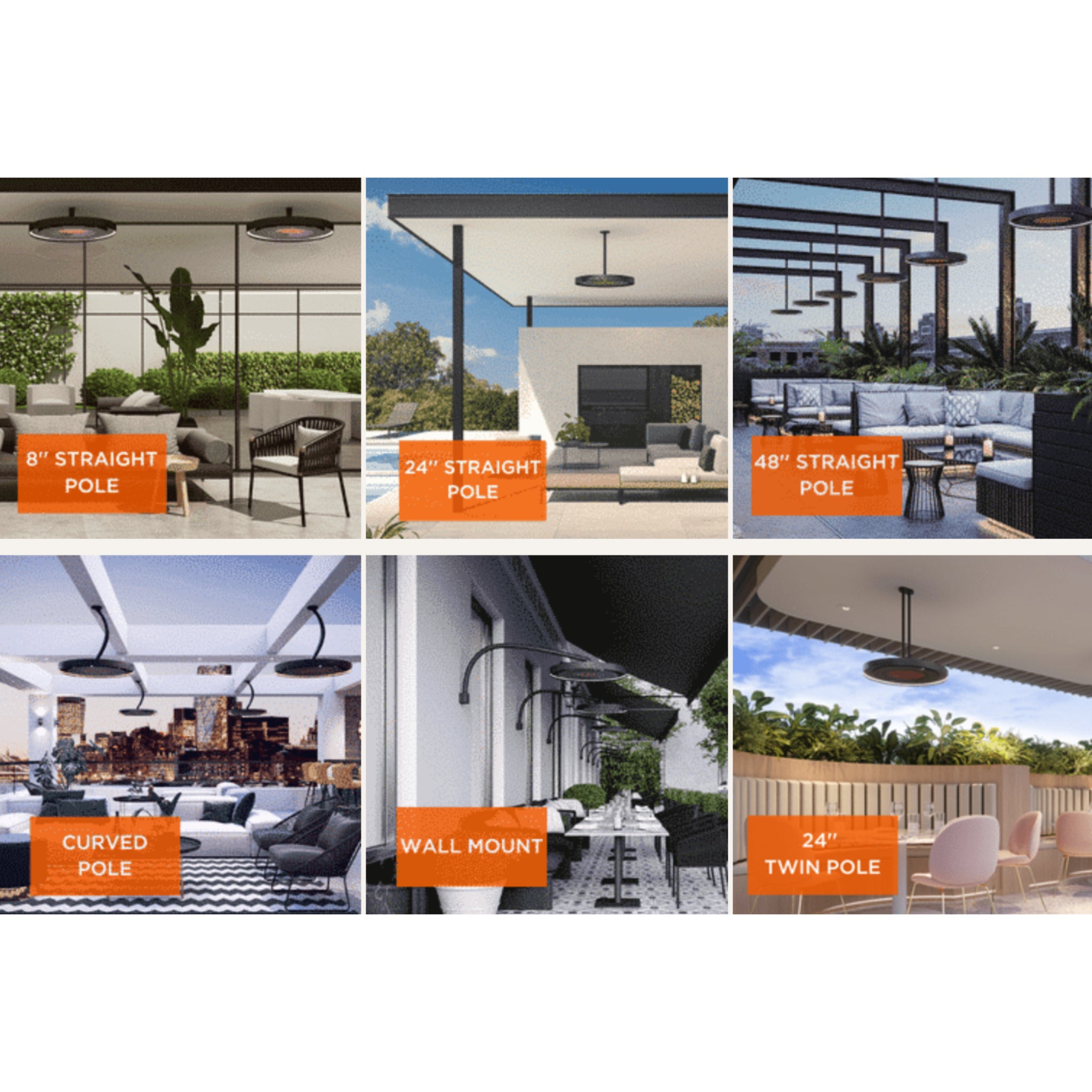 Bromic Eclipse Electric Patio Heater Mountain Options