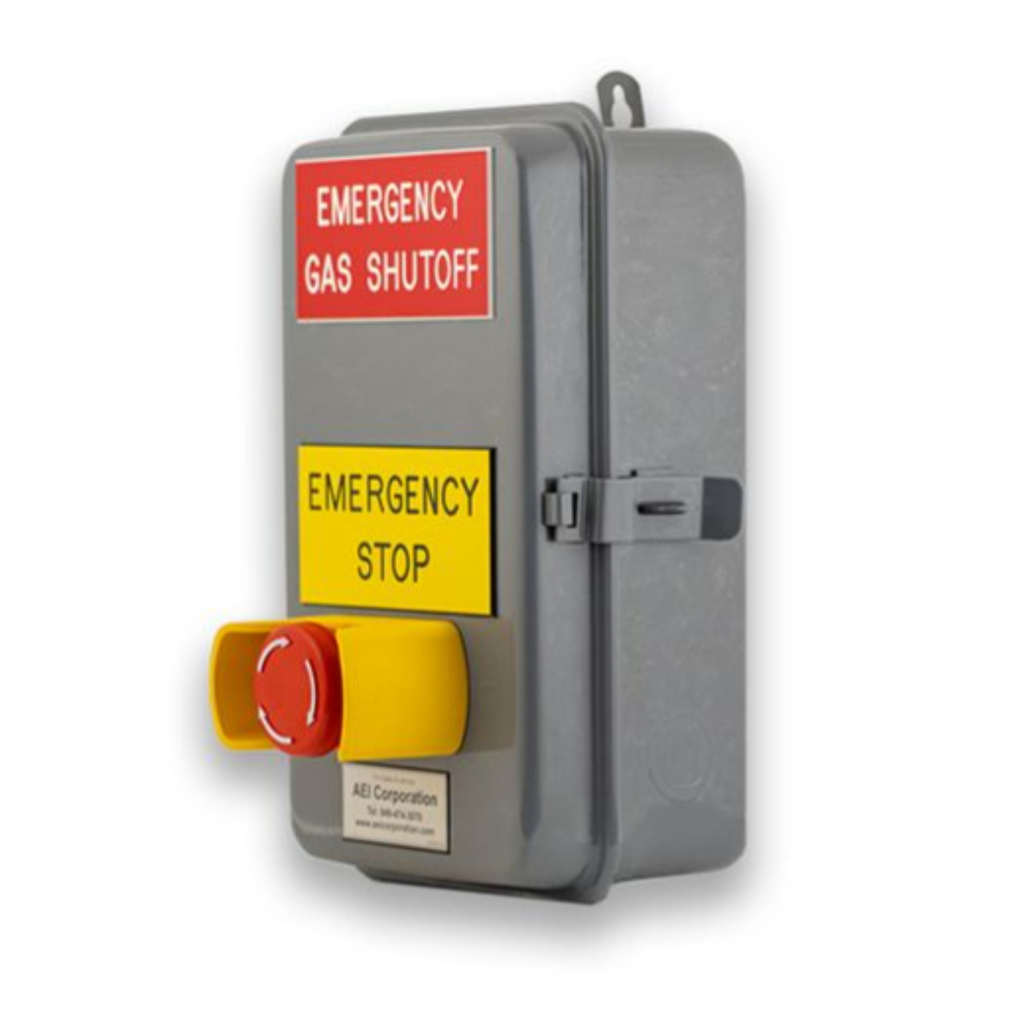 PGS ESTOP09 outdoor gas timer shutoff system with lockable control box and solenoid valve