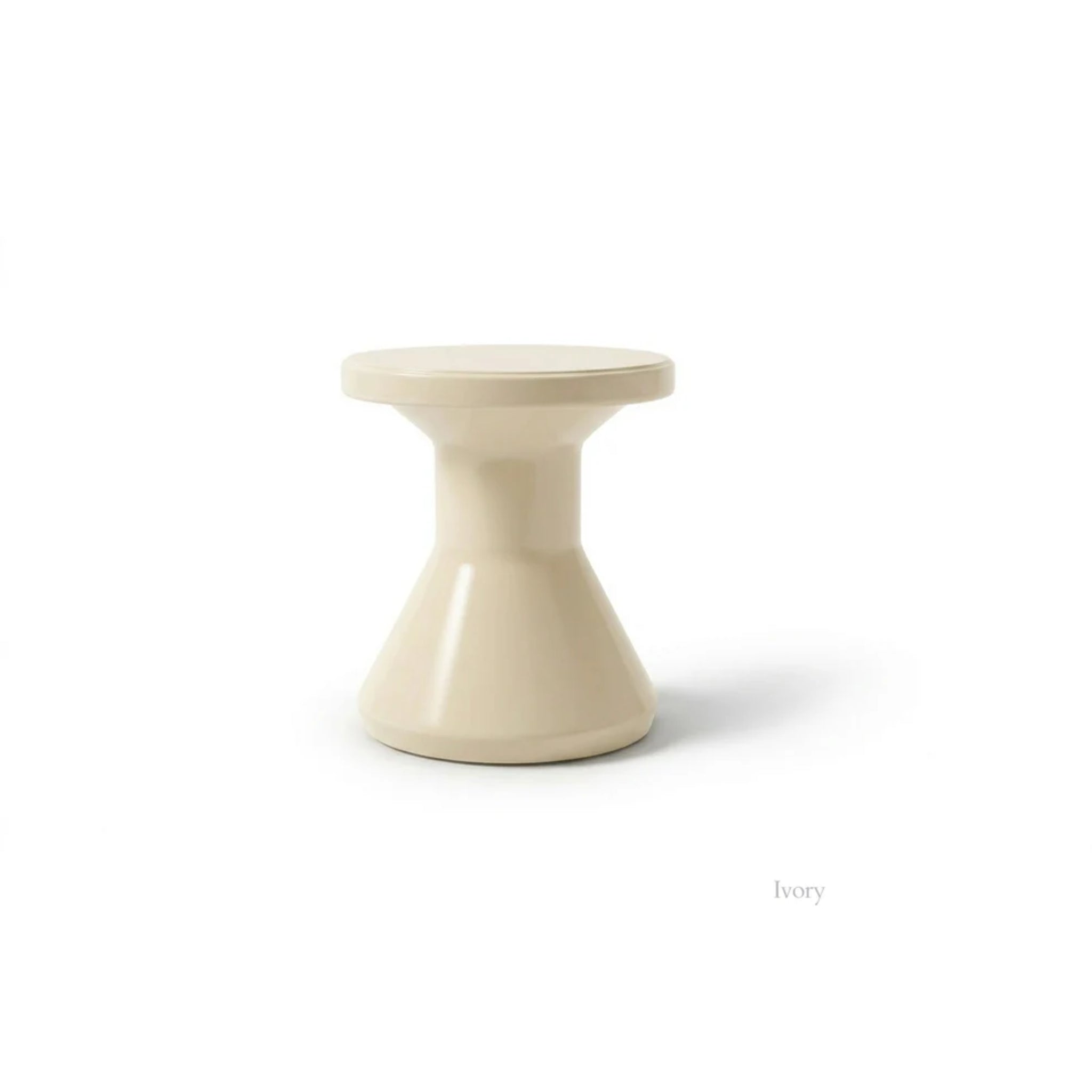 Tupelo Fluent Side Table in Ivory outdoor furniture finish