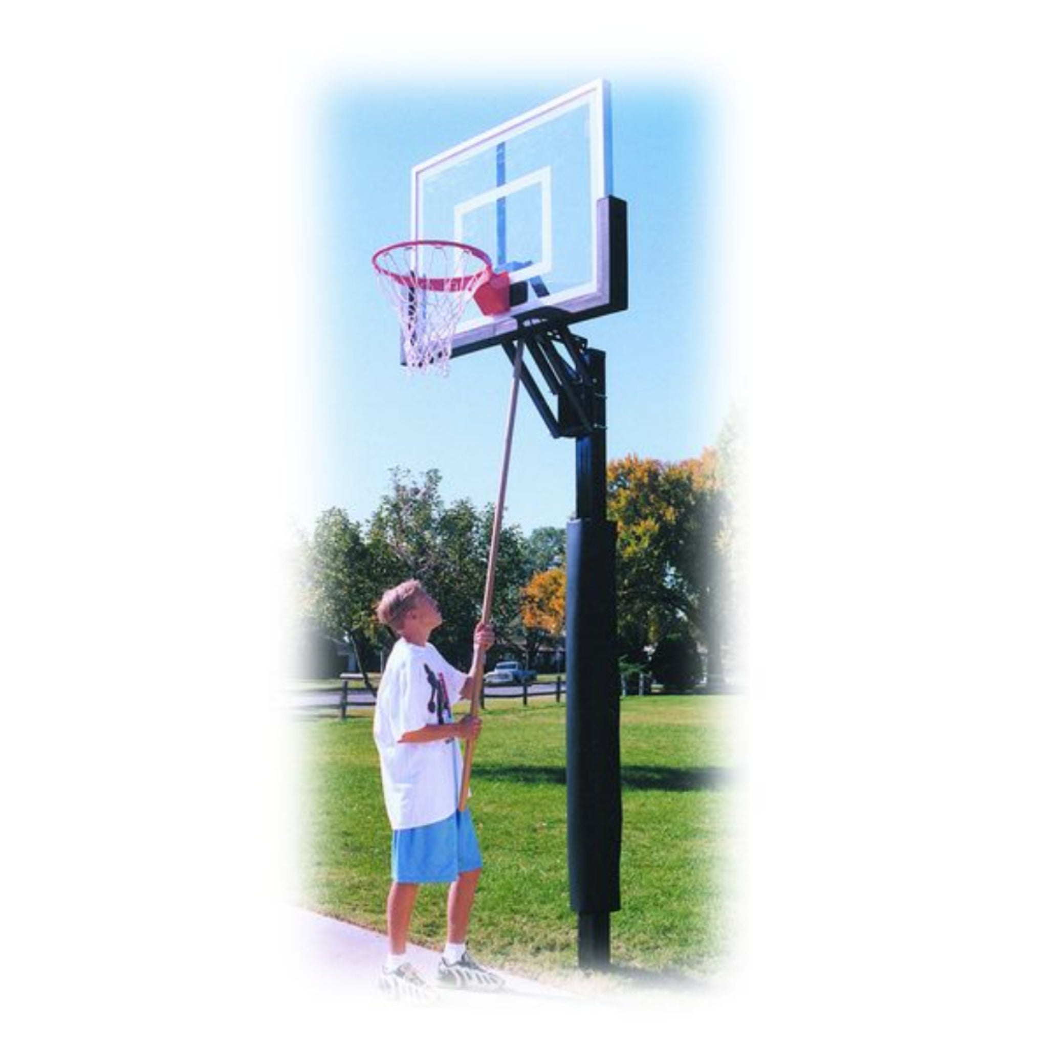 Champ™ Adjustable In-Ground Basketball Hoop Goal | First Team - Basketball Hoop - First Team
