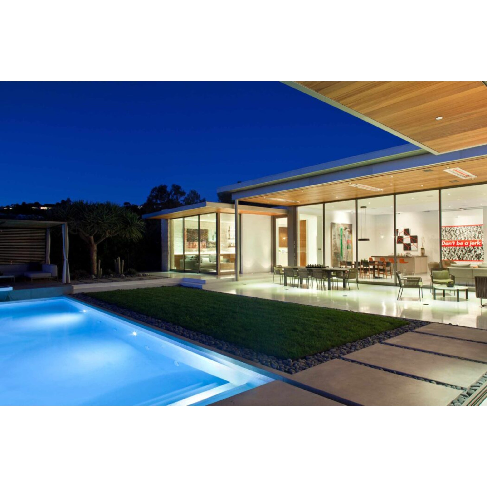 Infratech W Series electric heater installed at a luxury vacation rental property