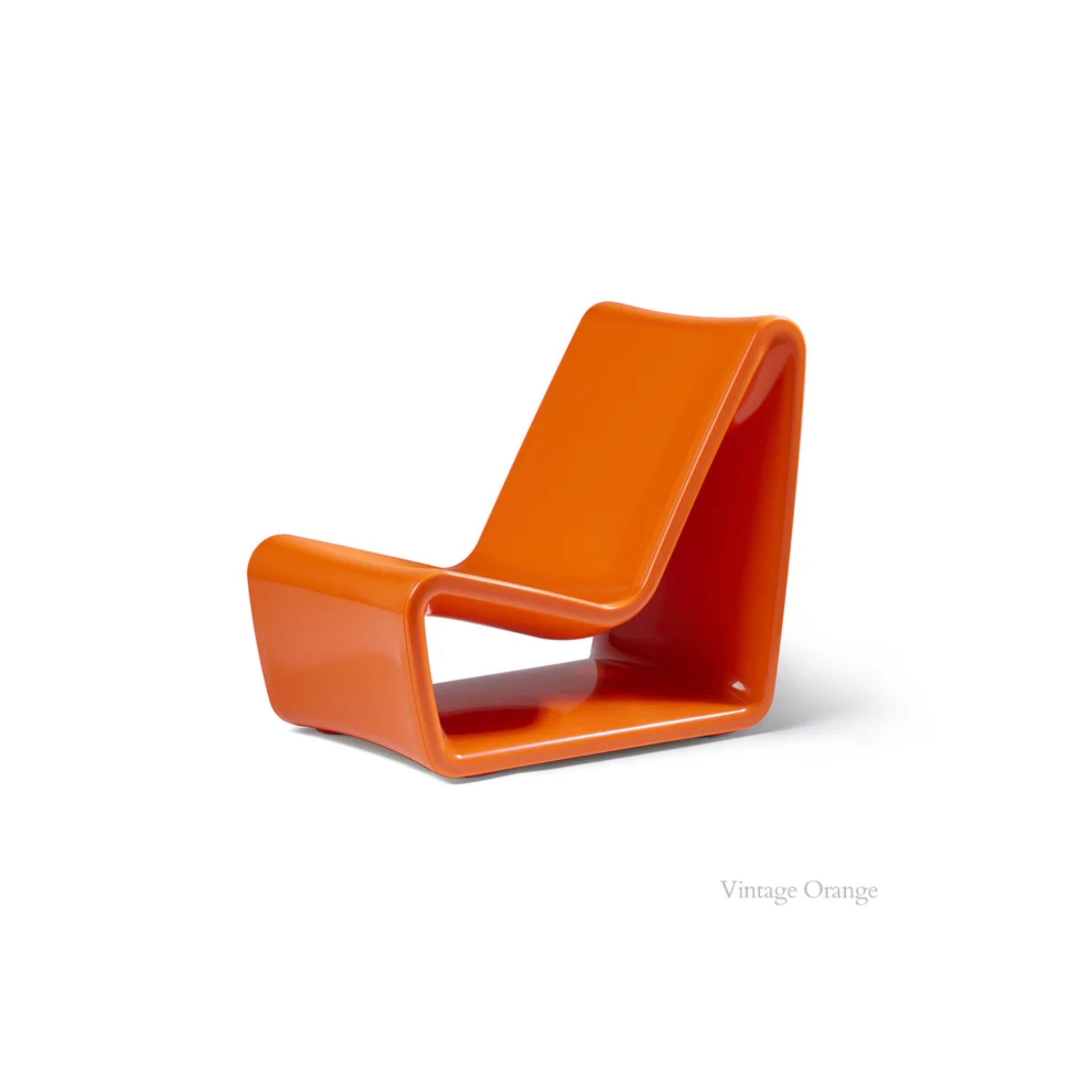 Loop Lounge Chair in Vintage Orange | Baja Shelf Pool Lounger - Outdoor Furniture - Tupelo