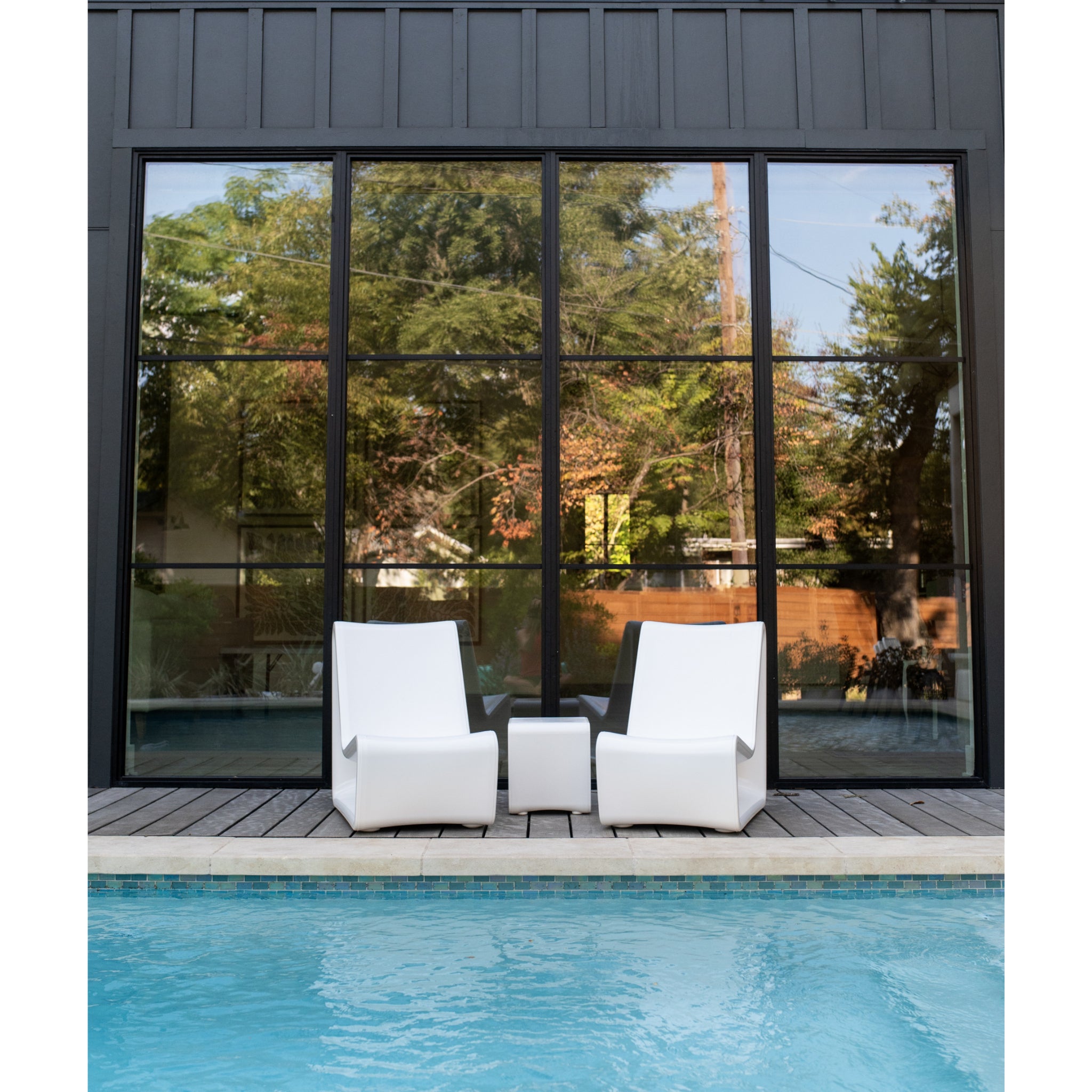 Loop Lounge Chair | Baja Shelf Pool Lounger - Outdoor Furniture - Tupelo