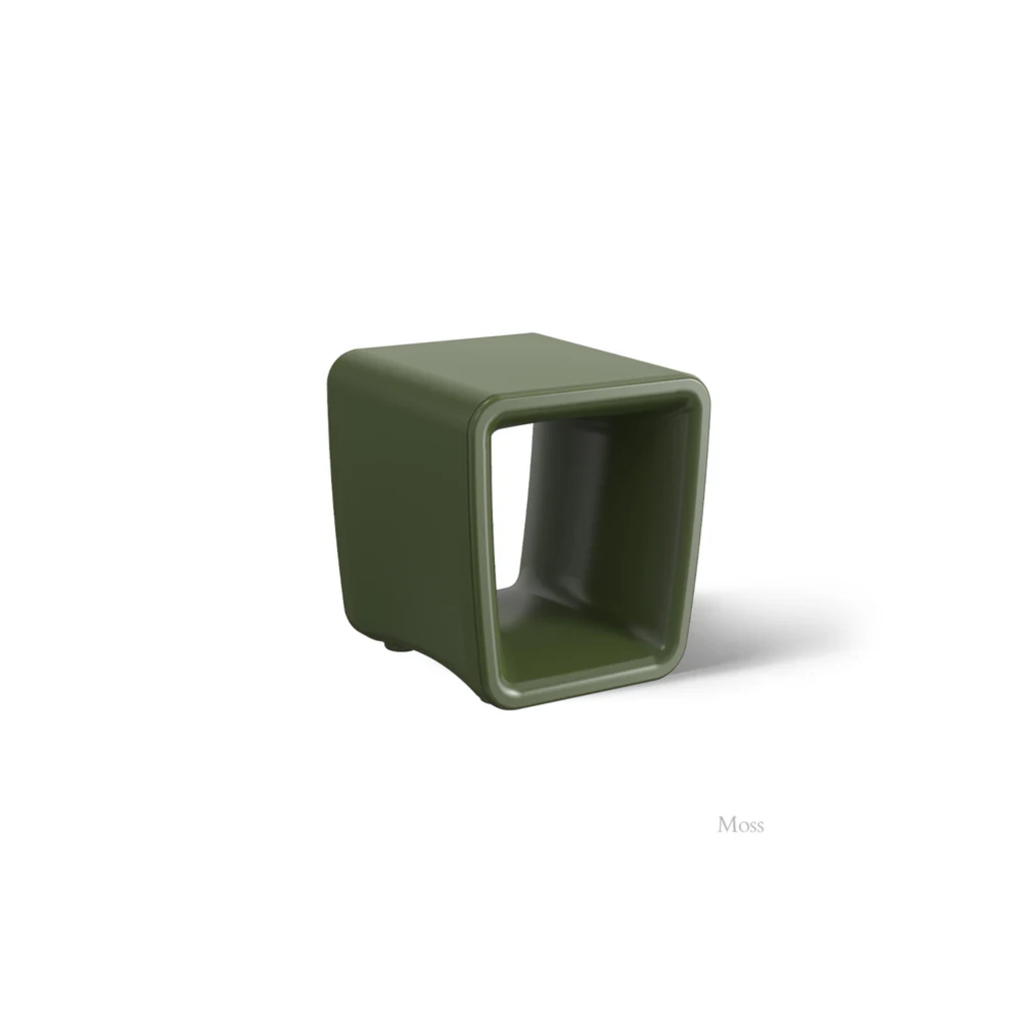 Tupelo Loop Side Table in Moss green outdoor furniture finish