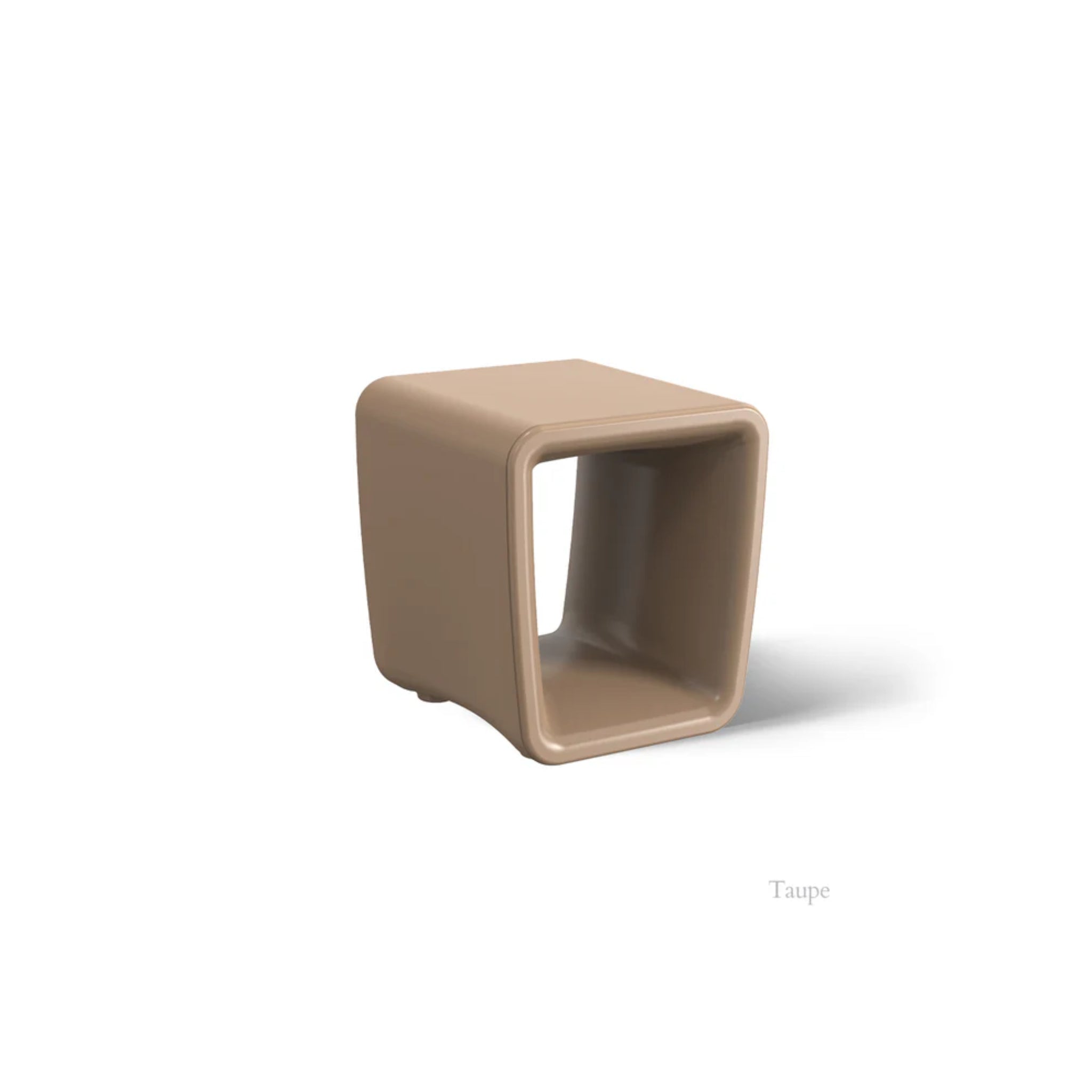 Tupelo Loop Side Table in Taupe outdoor furniture finish
