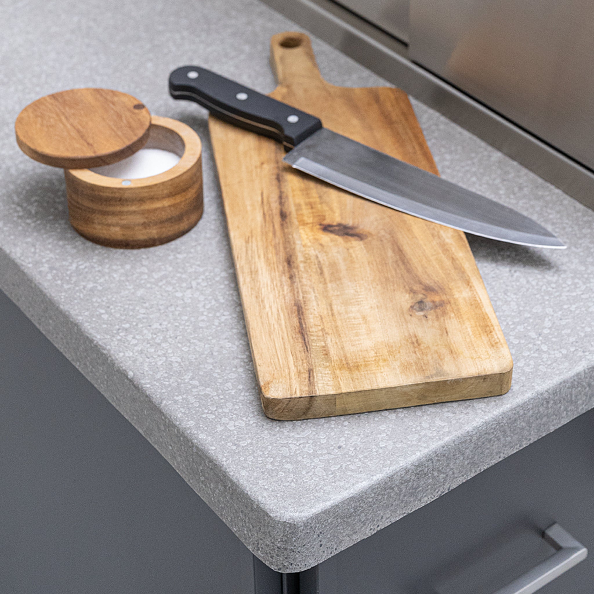 Modano 57" Outdoor Kitchen Island with Newport 30" Grill with Timer and stone countertop by PGS Grills