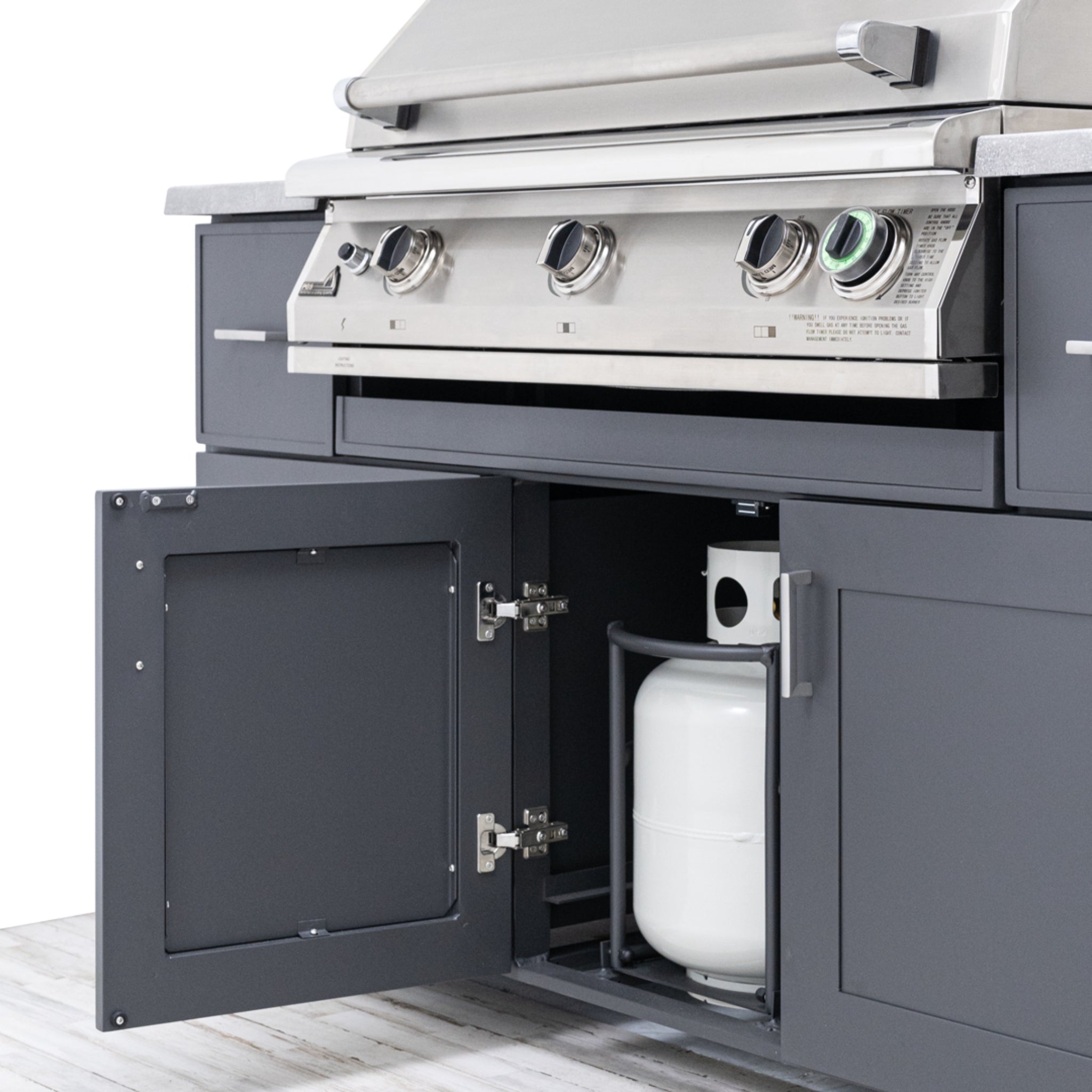 Modano 67" Outdoor Kitchen Island with Pacifica 39" Grill with Timer by PGS| Legacy Collection - Outdoor Kitchen - PGS Grills