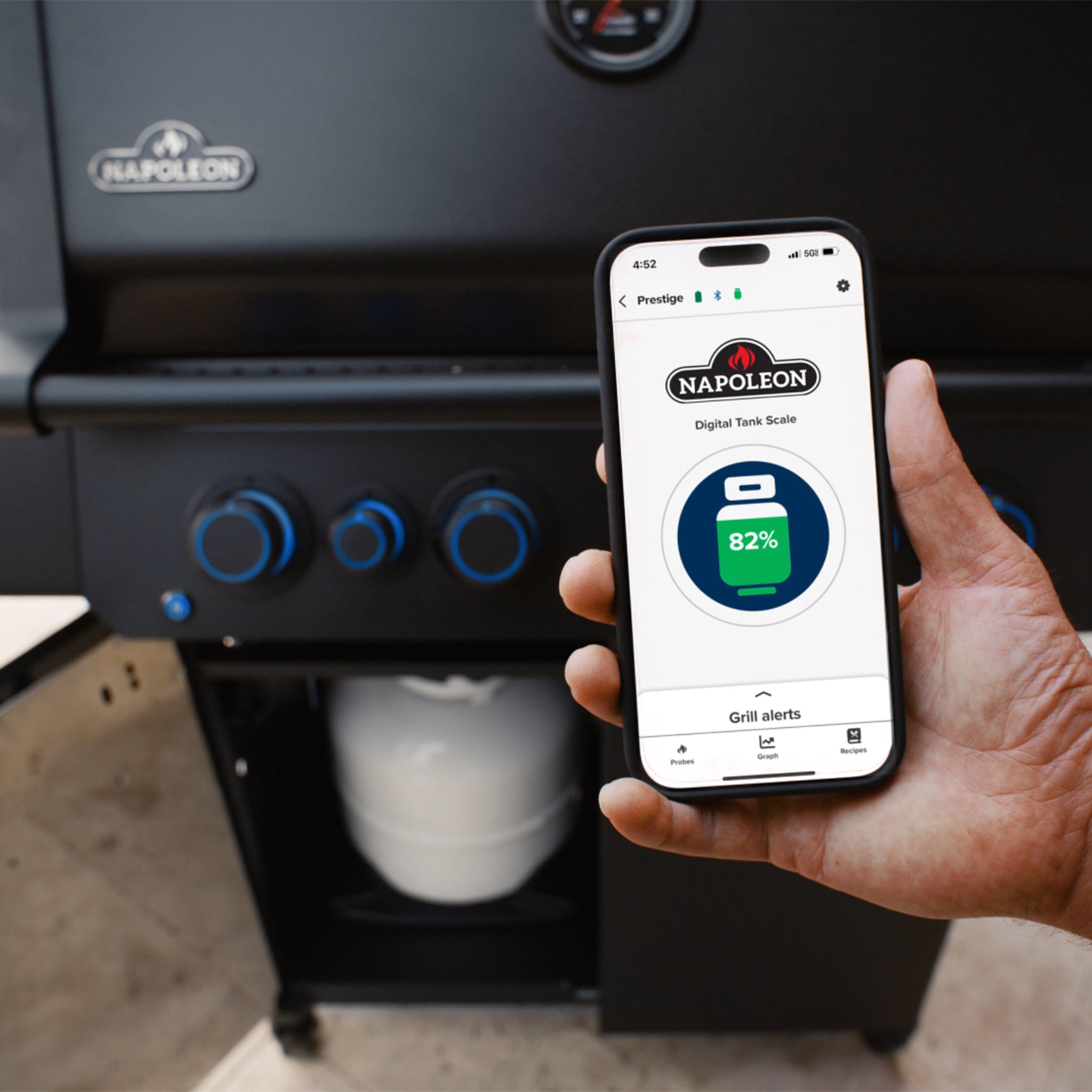 Napoleon Phantom Prestige® 500 Connected Gas Grill with Infrared Side & Rear Burner - Grills and BBQs - Napoleon