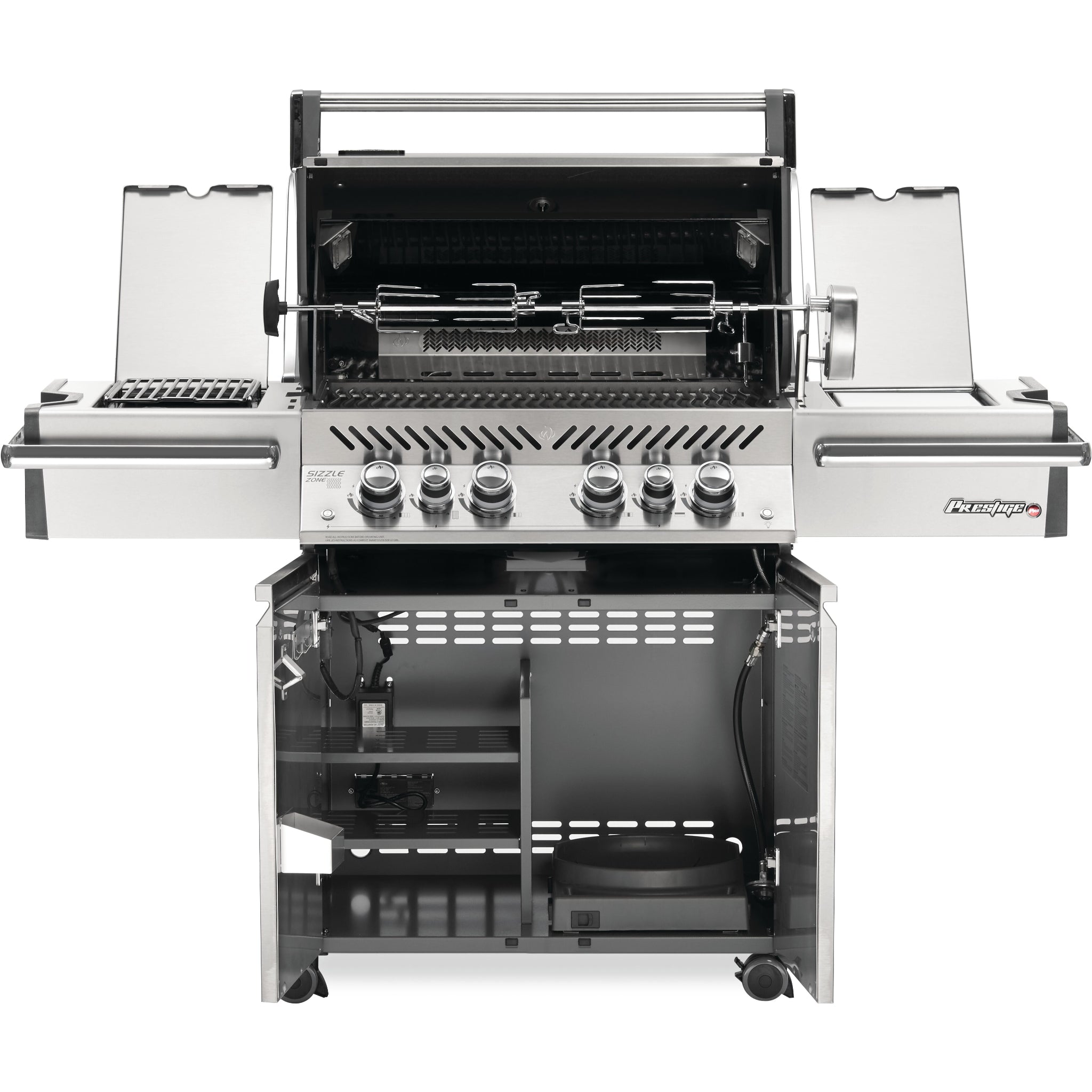 Napoleon Prestige® Pro 500 Gas Grill with Infrared Side & Rear Burners - Grills and BBQs - Napoleon