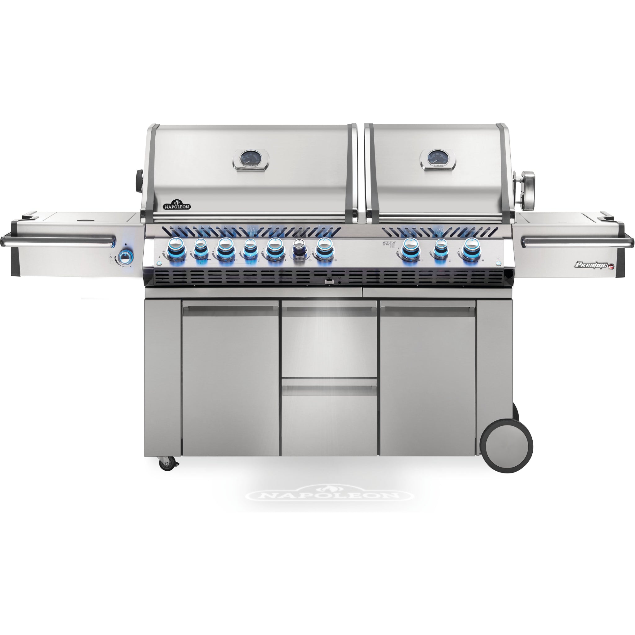 Napoleon Prestige® Pro 825 Gas Grill with Power Side Burner, Infrared Rear & Bottom Burners - Grills and BBQs - Napoleon