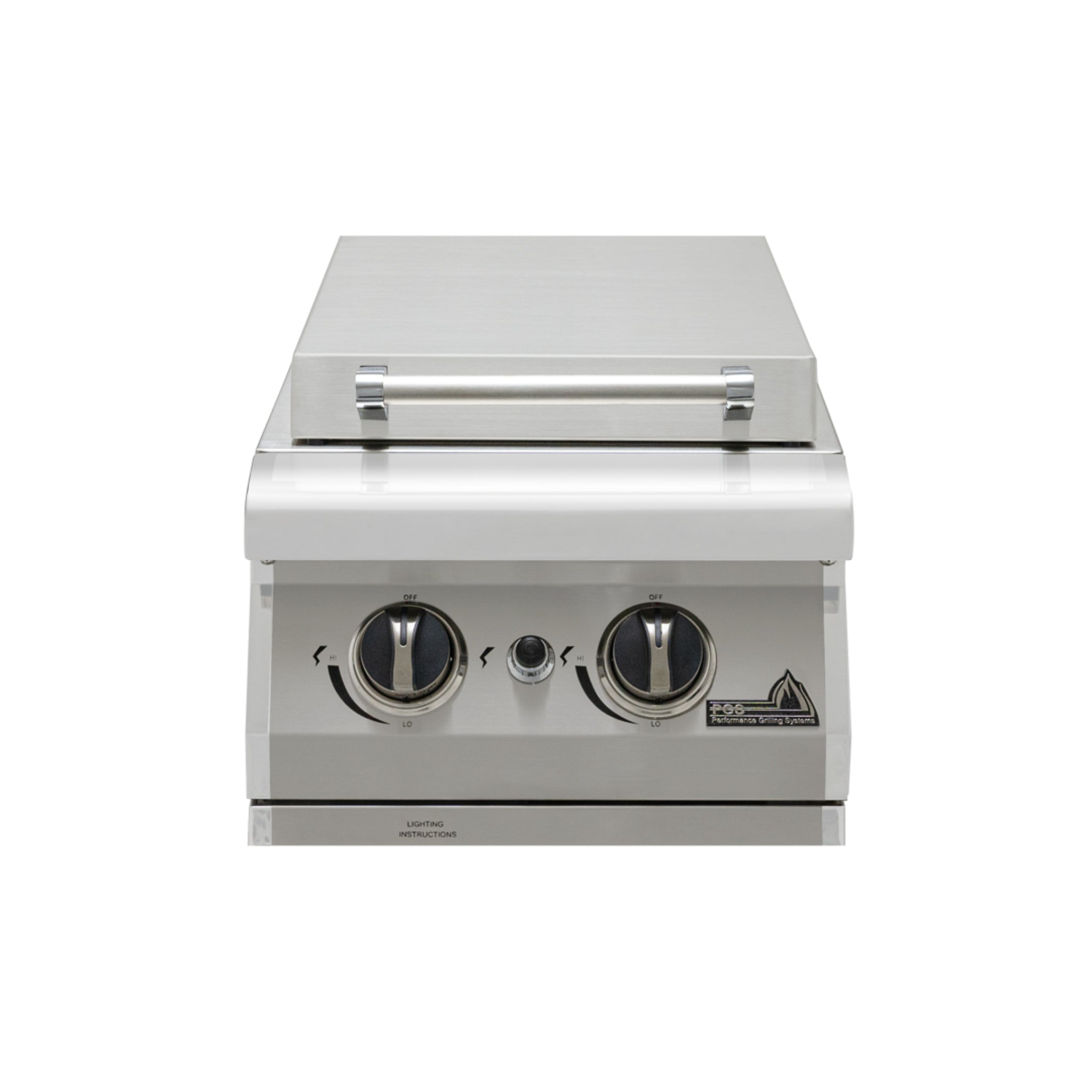 27" Built-In Double Side Burner by PGS Grills in Stainless Steel