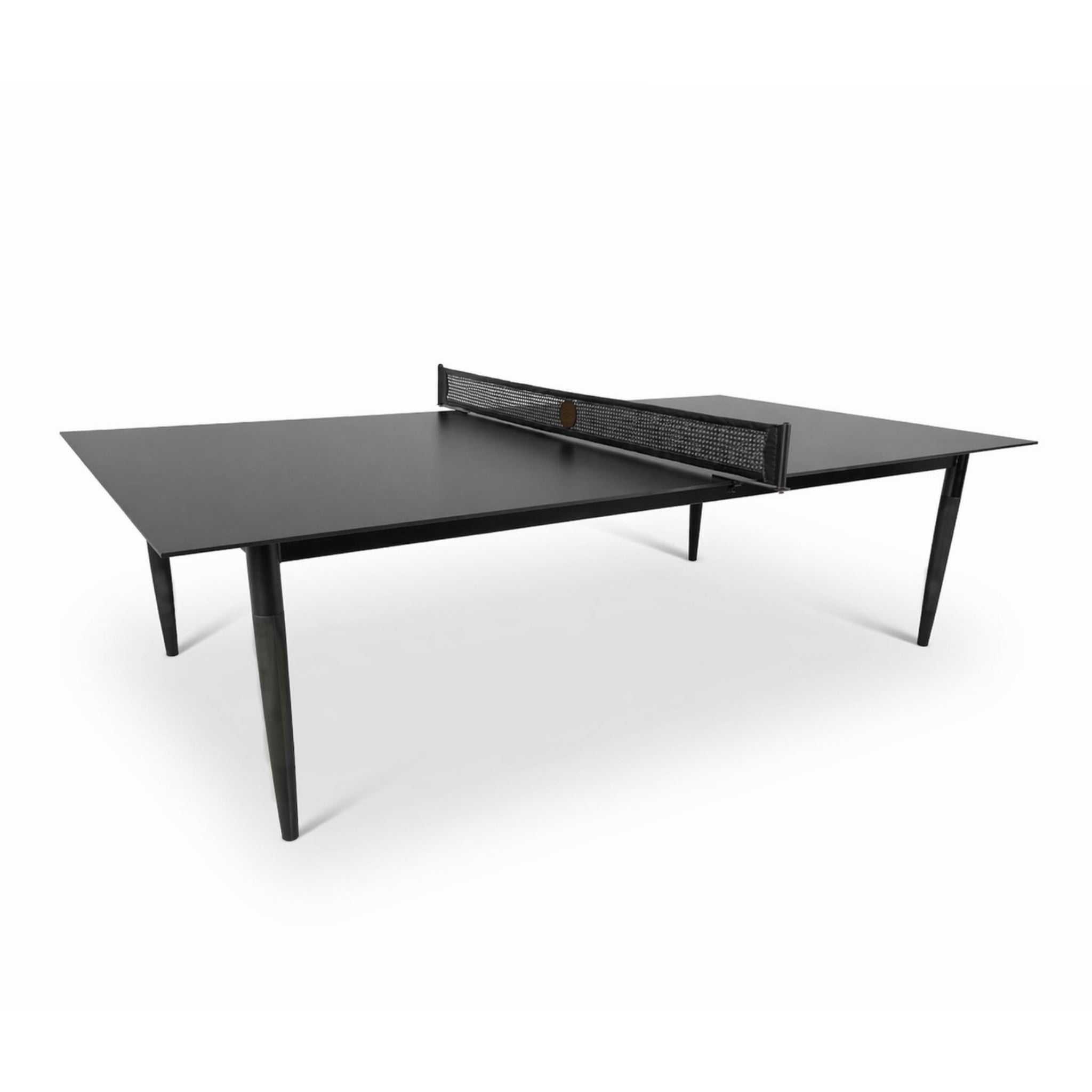 Modern outdoor table that converts from dining to ping pong from Sean Woolsey