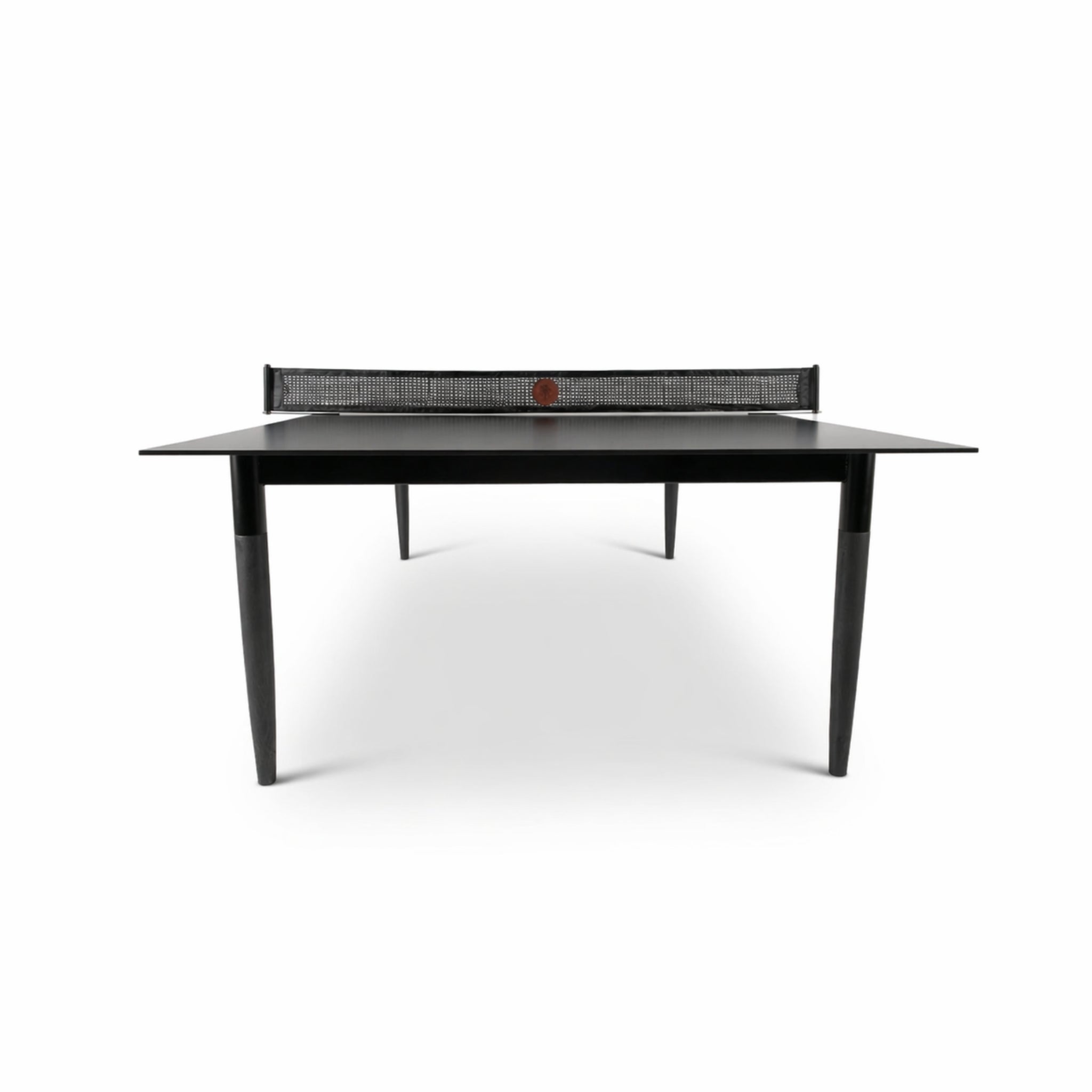 Formica compact outdoor ping pong table with durable surface, removable net and clean modern lines