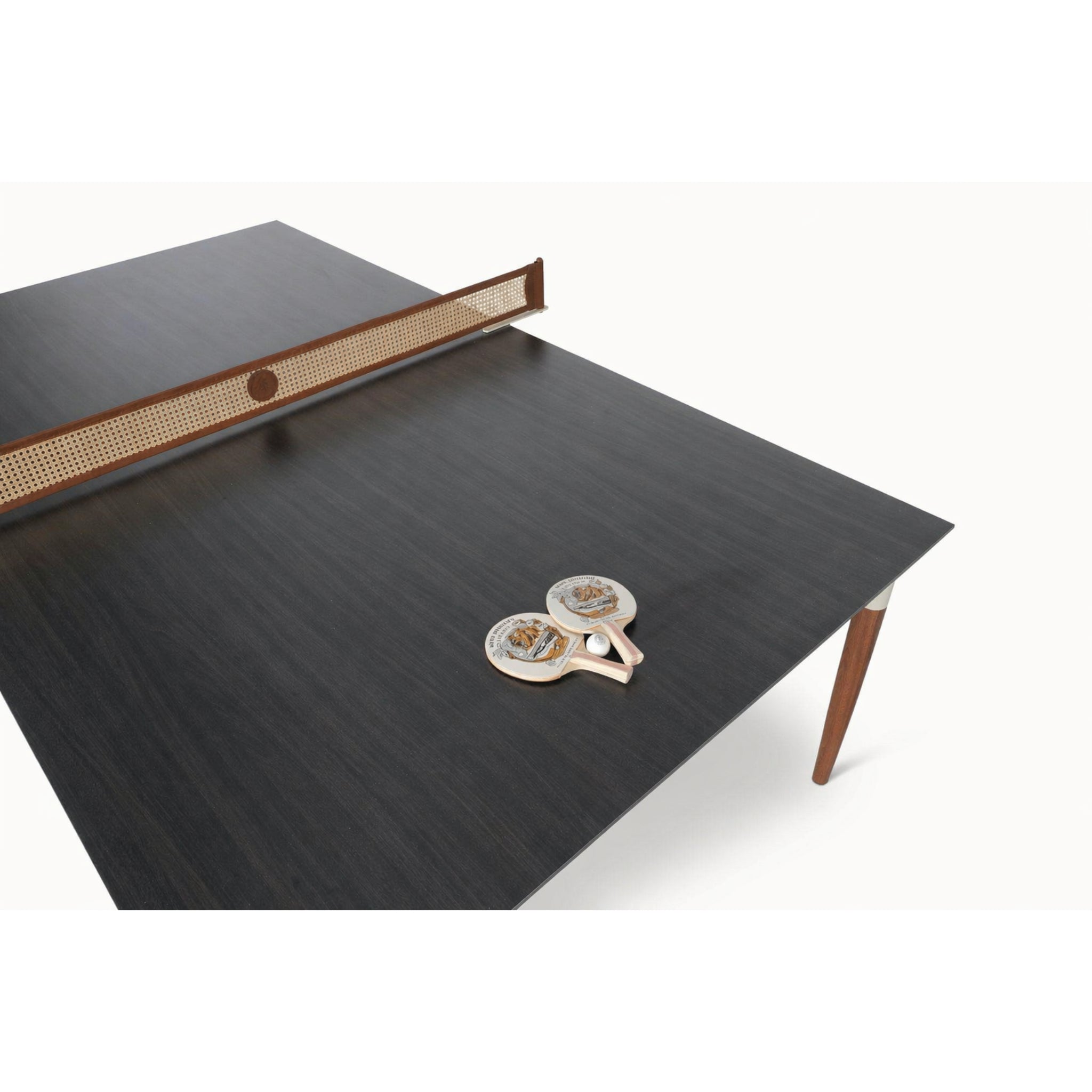 Luxury outdoor ping pong table with modern minimalist design built for all weather performance