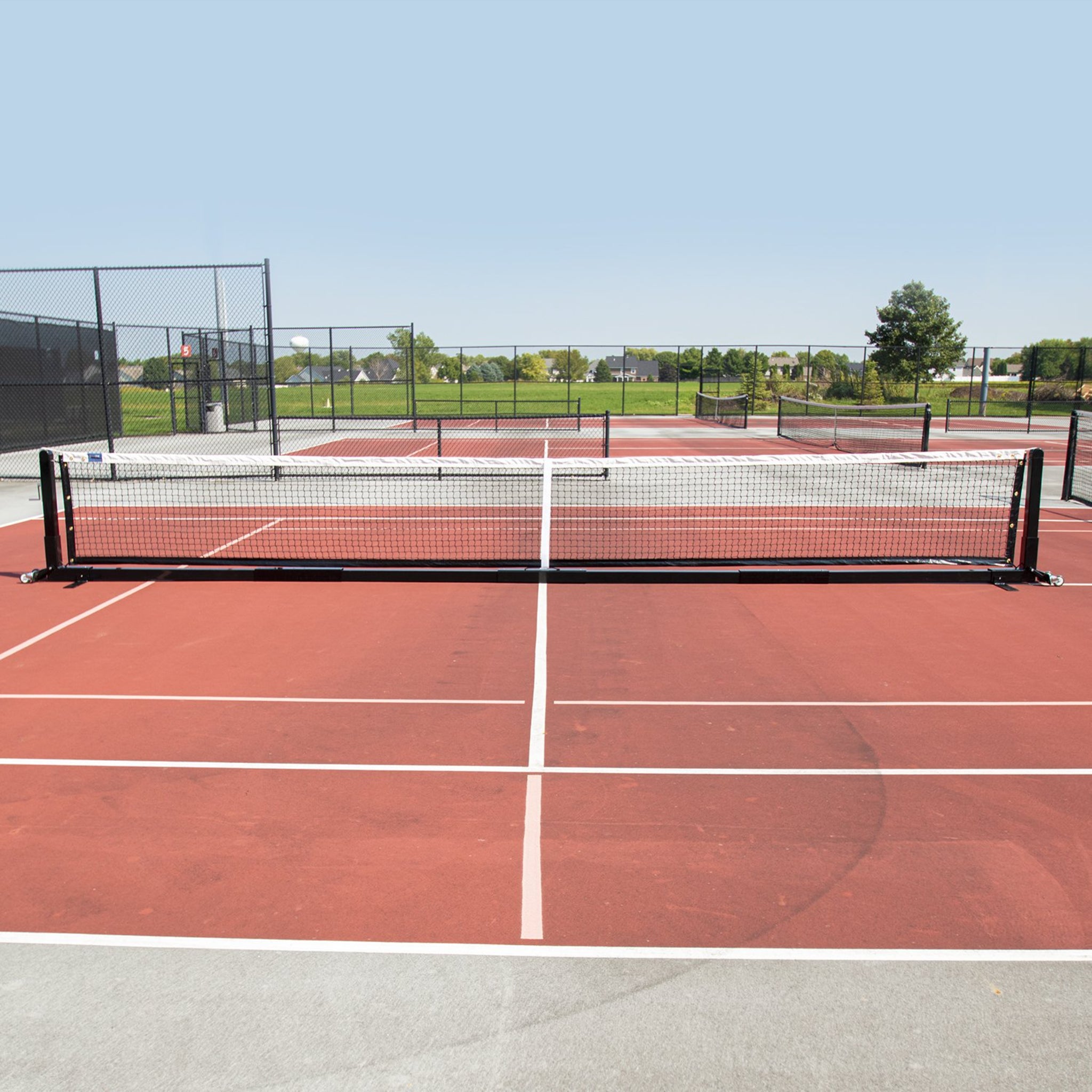 Douglas Premier portable pickleball net system with heavy-duty steel frame