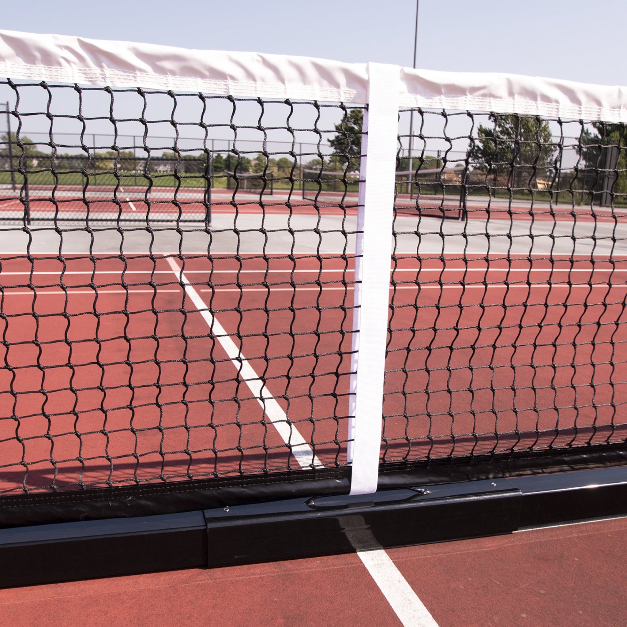 Douglas PPS-22SQ commercial-grade portable pickleball net system for clubs and resorts