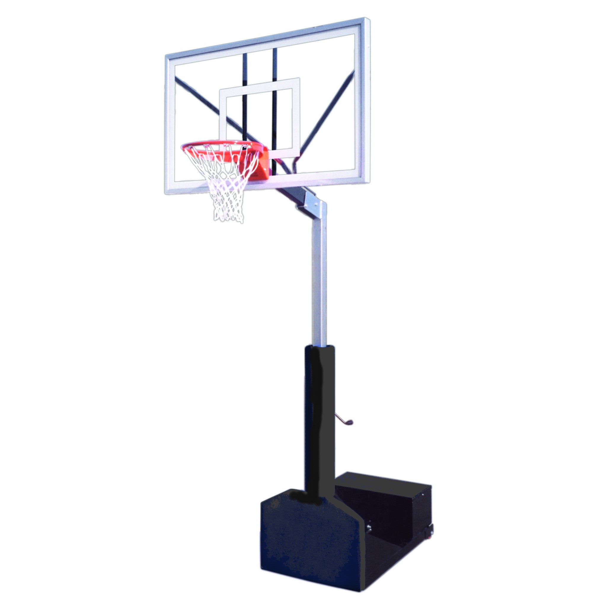 Rampage™ Portable Basketball Hoop System | Adjustable Pro-Style Basketball Goal | adjustable basketball hoop for driveway use with wheeled portable base