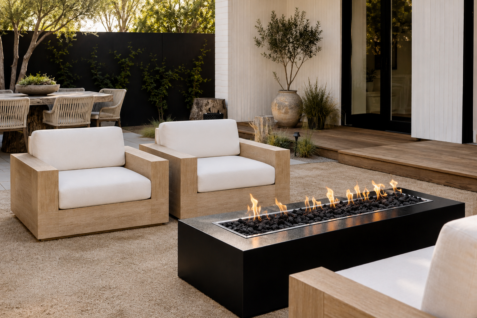 Regal Fire Pit in natural gas or propane in 48" - 60"