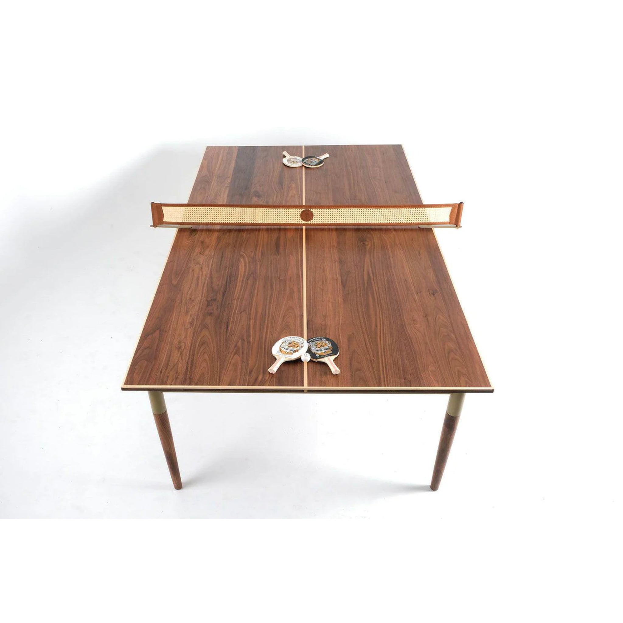 Convertible dining table that transforms into ping pong table