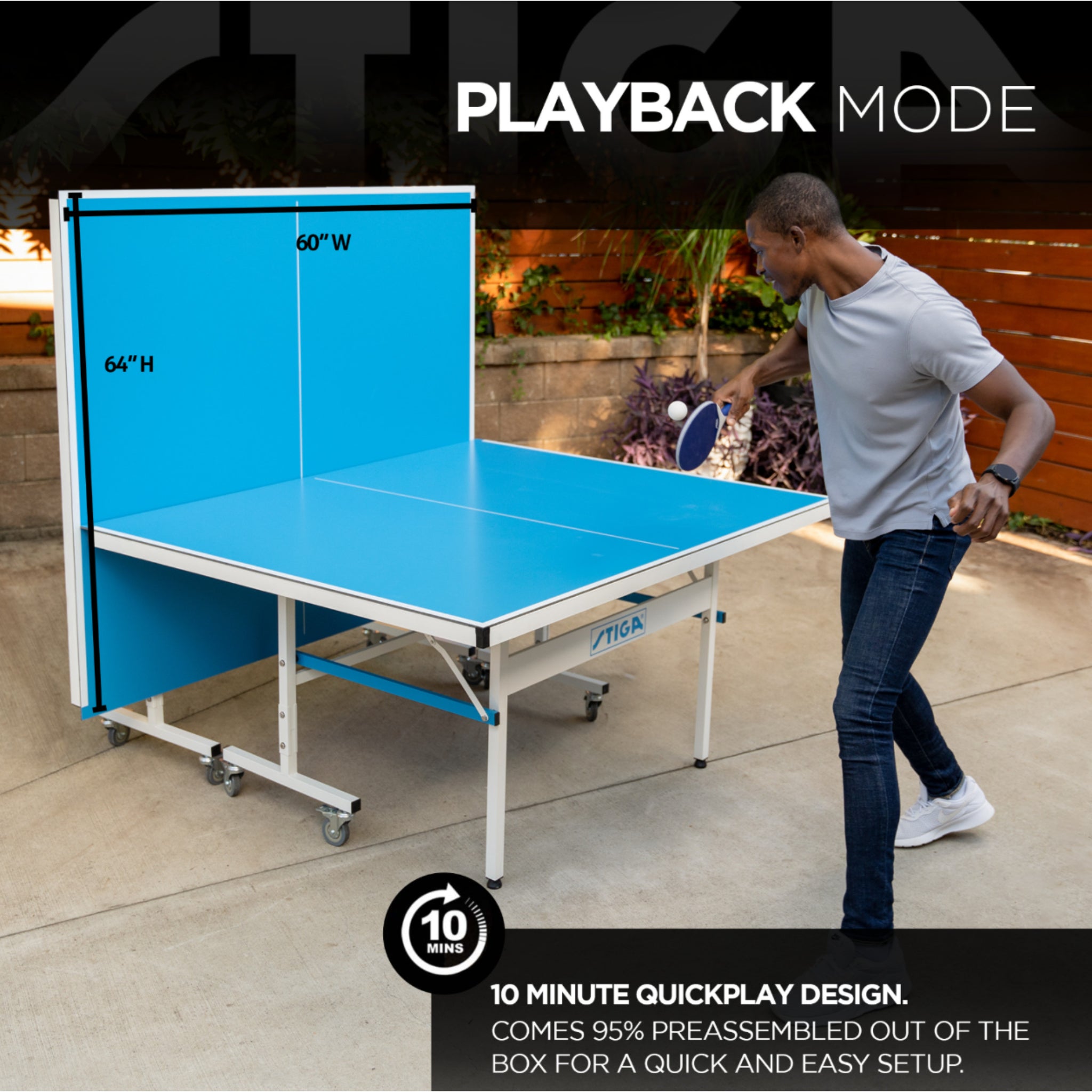 STIGA XTR Outdoor Table Tennis Table - Table Tennis Table - STIGA