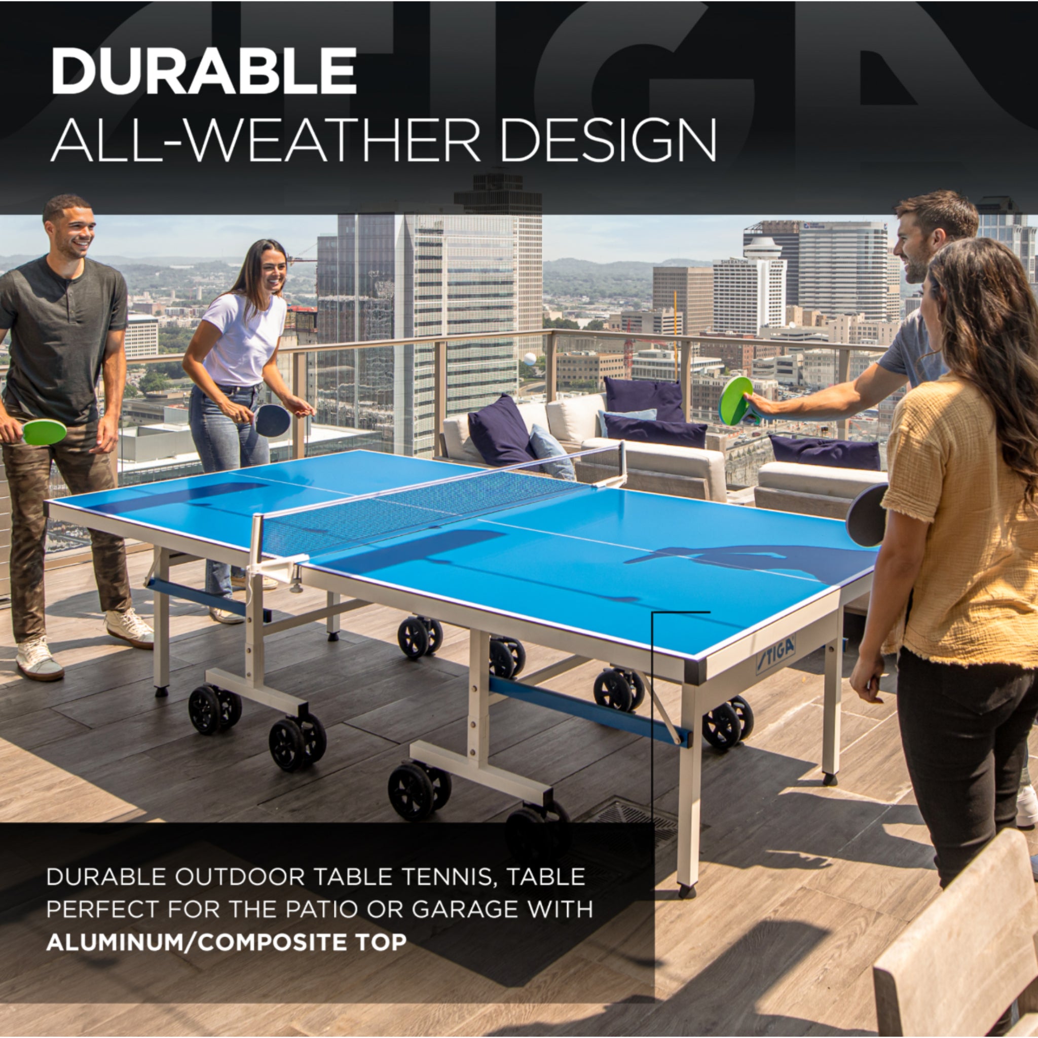 STIGA XTR Pro Outdoor Table Tennis Table - Table Tennis Table - STIGA