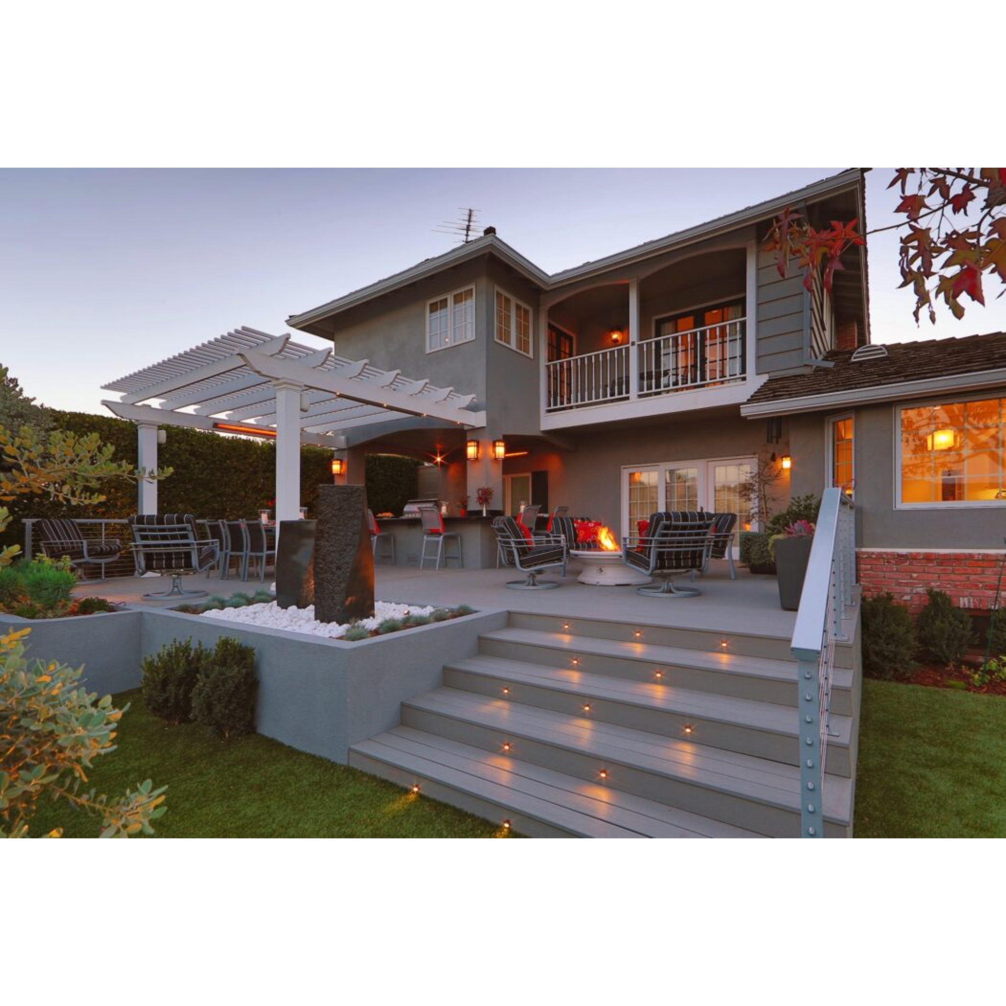 Infratech SL Series wall mounted infrared heater installed on pergola