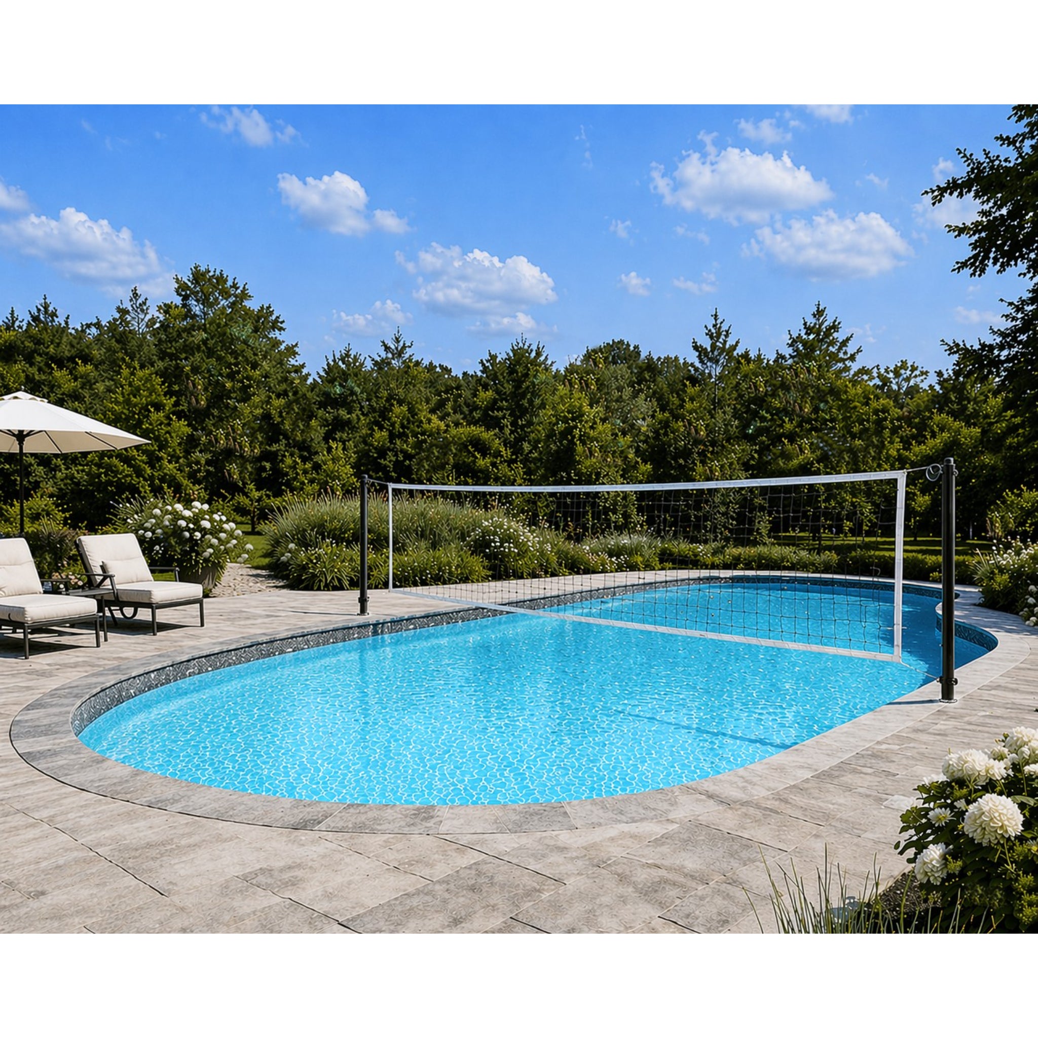 Stellar Aqua Recreational Volleyball Net System by First Team | Pools Volleyball Net