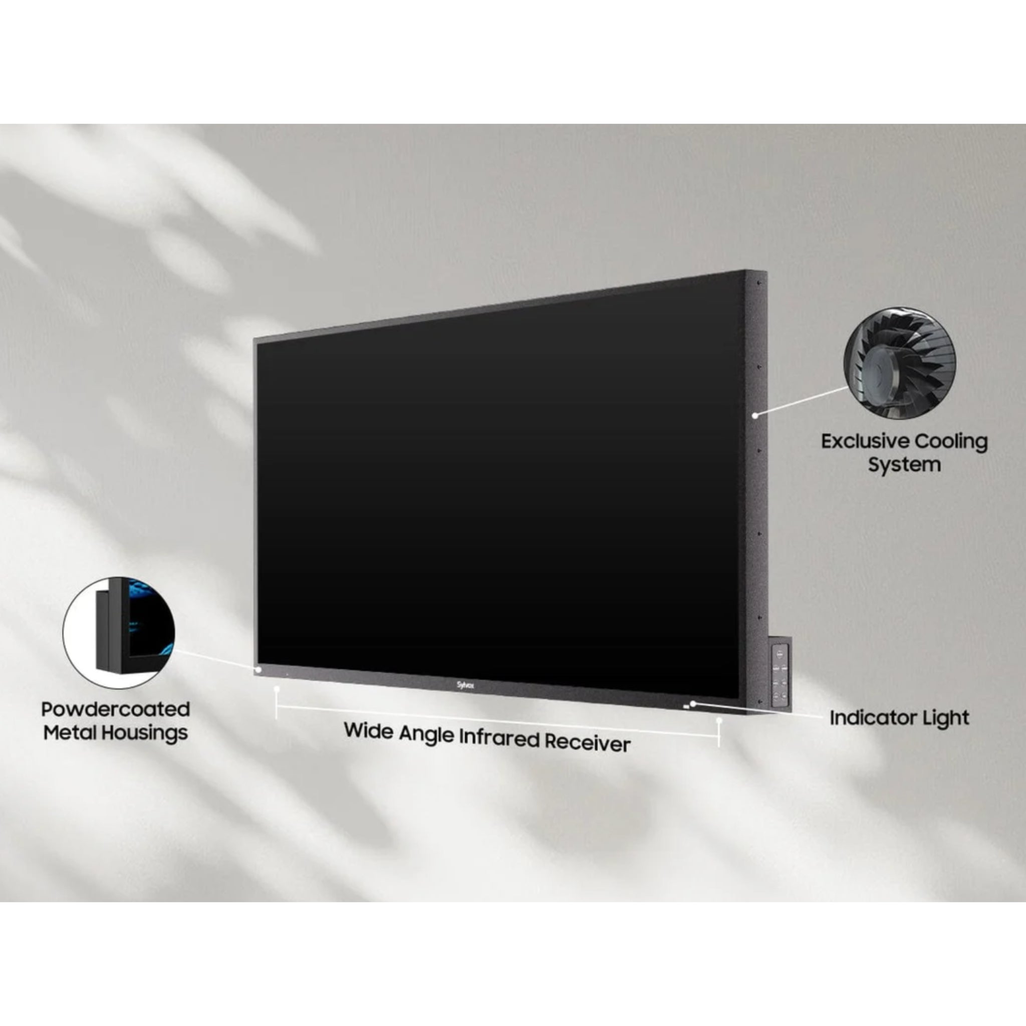 Sylvox 43" Outdoor Waterproof Google TV - Deck Pro 2.0 | Partial Sun Collection - Outdoor TV - Sylvox