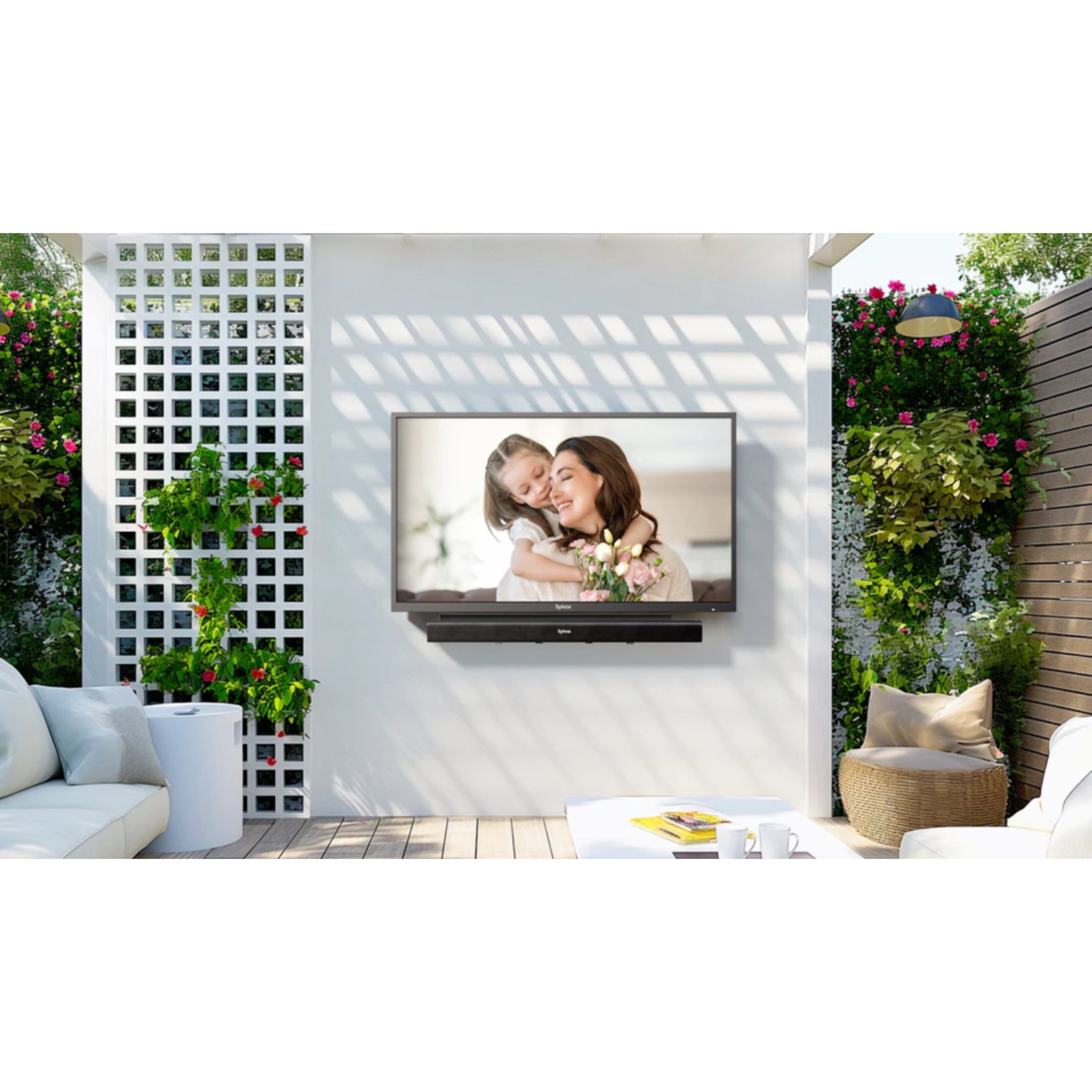 Sylvox 43" Outdoor Waterproof Google TV - Deck Pro 2.0 | Partial Sun Collection - Outdoor TV - Sylvox