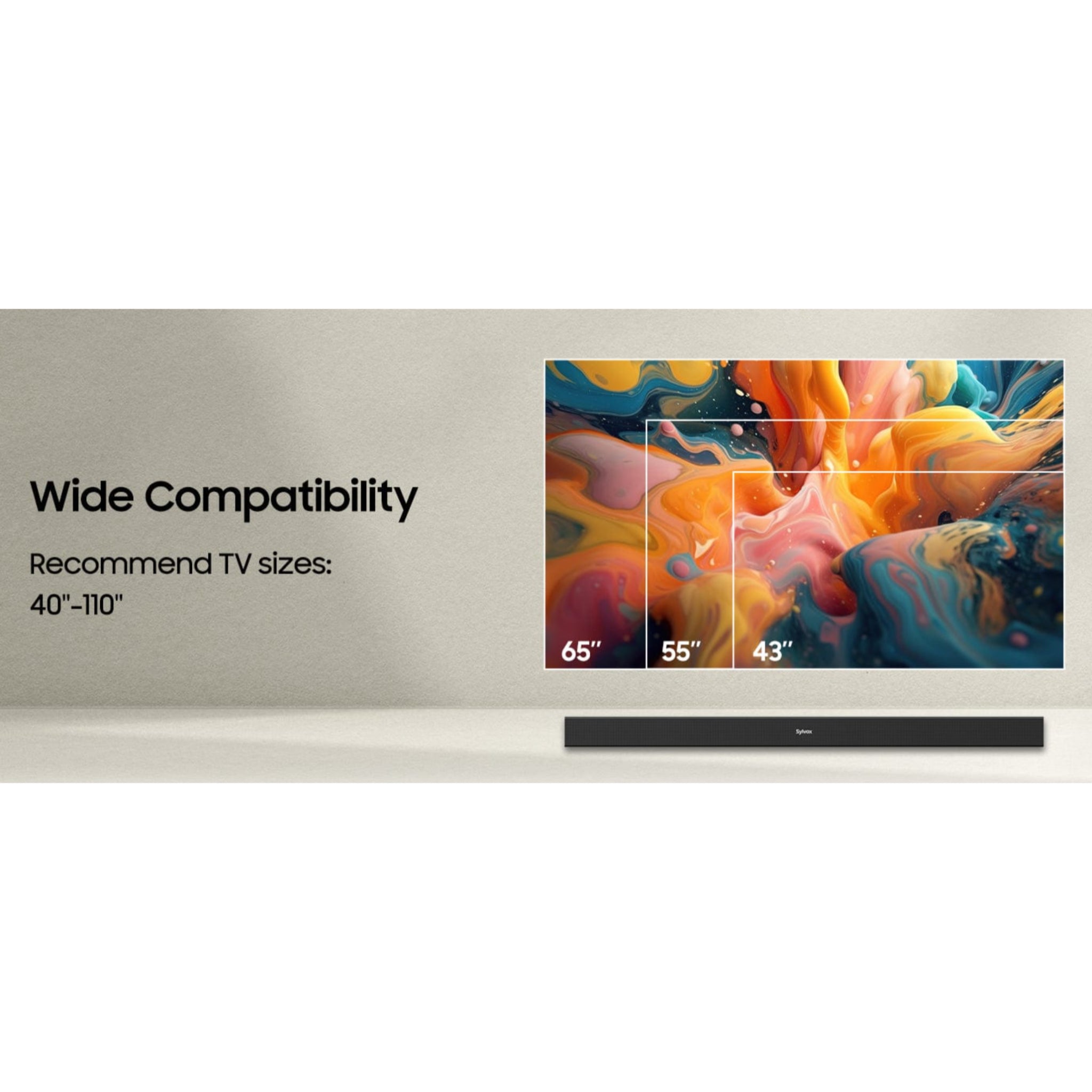 Sylvox 43" Outdoor Waterproof Google TV - Deck Pro 2.0 | Partial Sun Collection - Outdoor TV - Sylvox