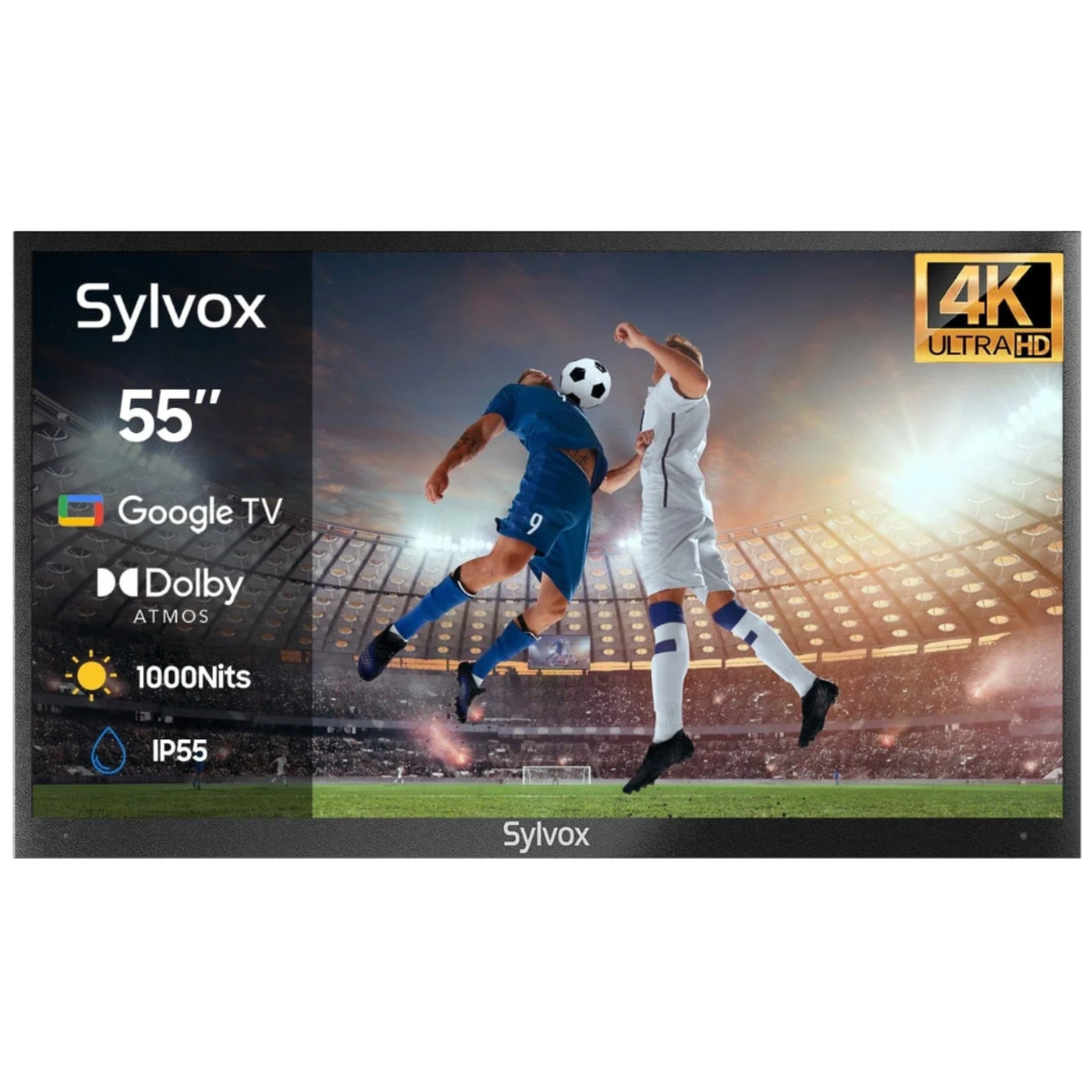 Sylvox 55" Outdoor Waterproof Google TV - Deck Pro 2.0 | Partial Sun Collection - Outdoor TV - Sylvox