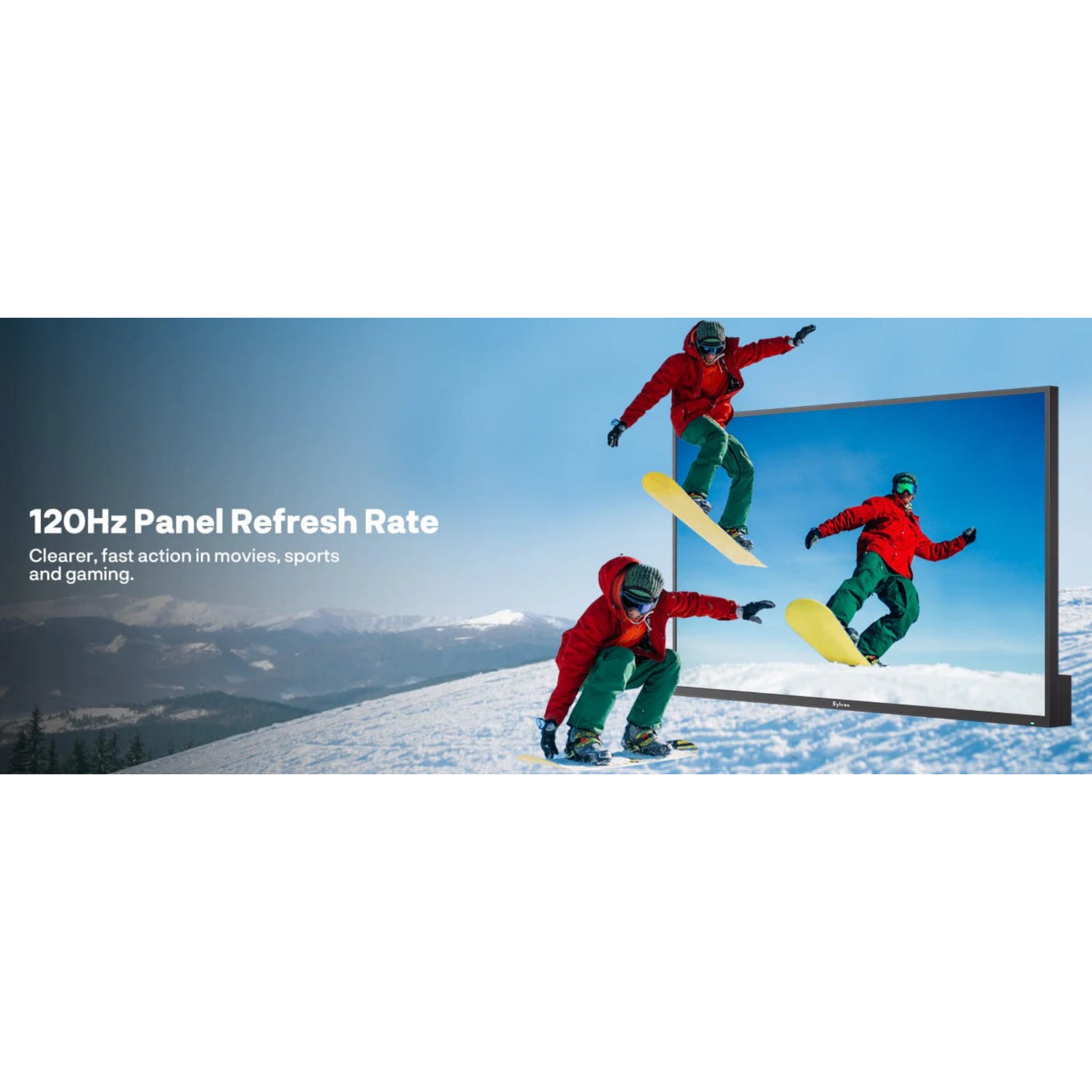 Sylvox 65" Outdoor Google TV - Cinema Pro Helio QLED 120 Hz | Full Sun Collection with 120 Hz Panel Refresh Rate
