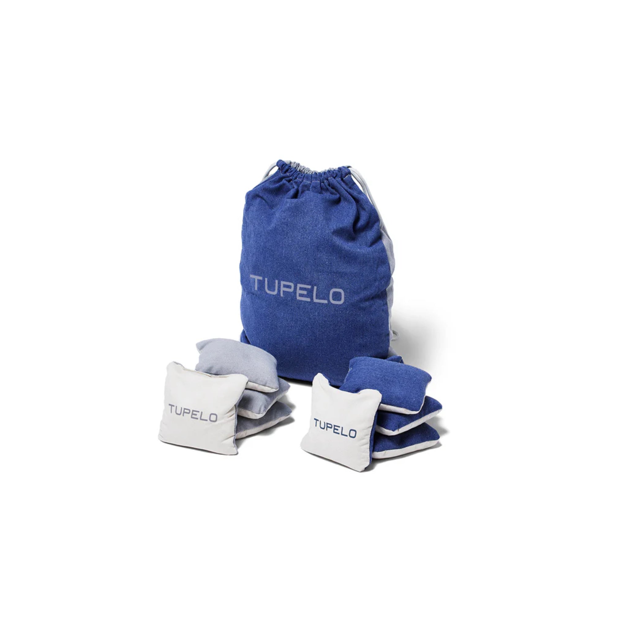 Premium Tupelo cornhole bags with durable weather-resistant fabric for luxury outdoor cornhole games and backyard entertaining