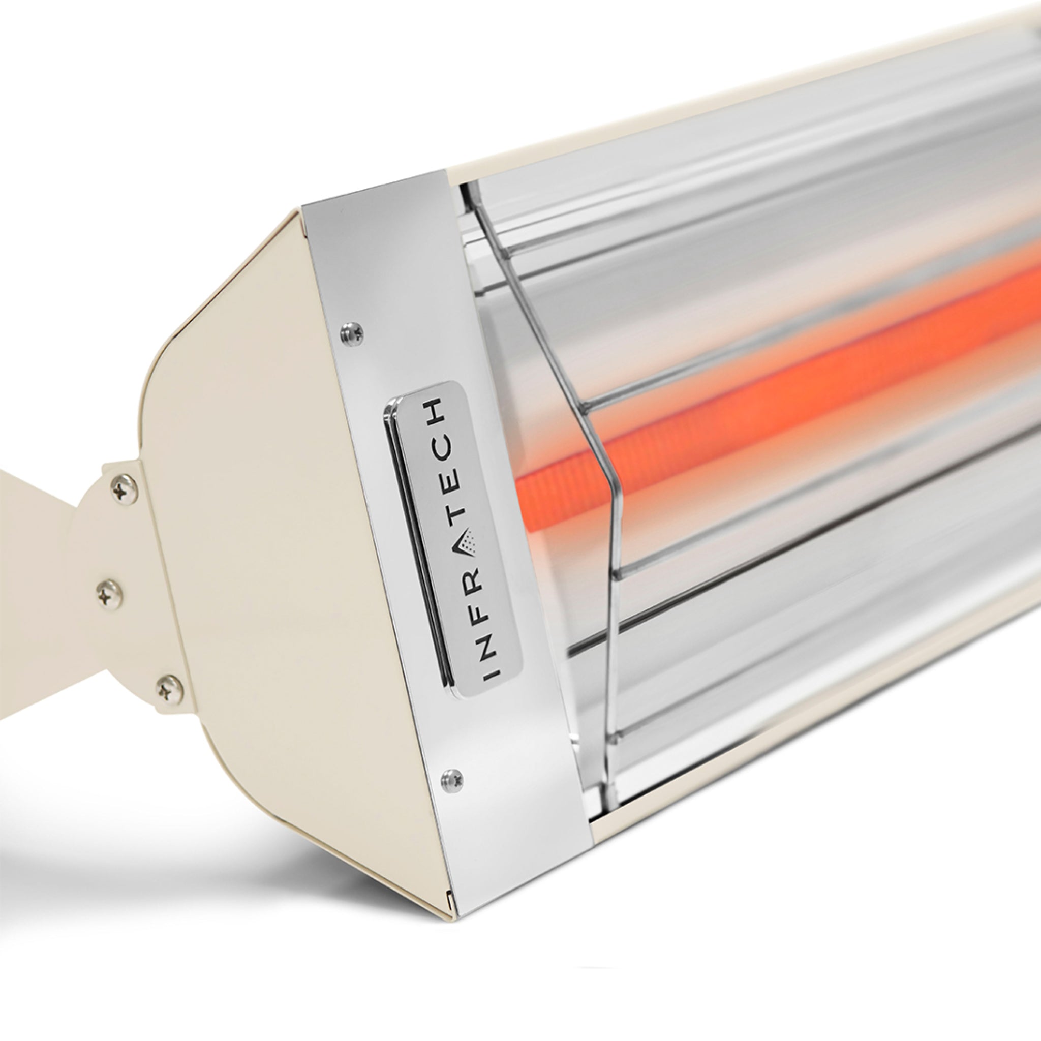 Infratech W and WD Series patio heater single element in almond powder coated finish