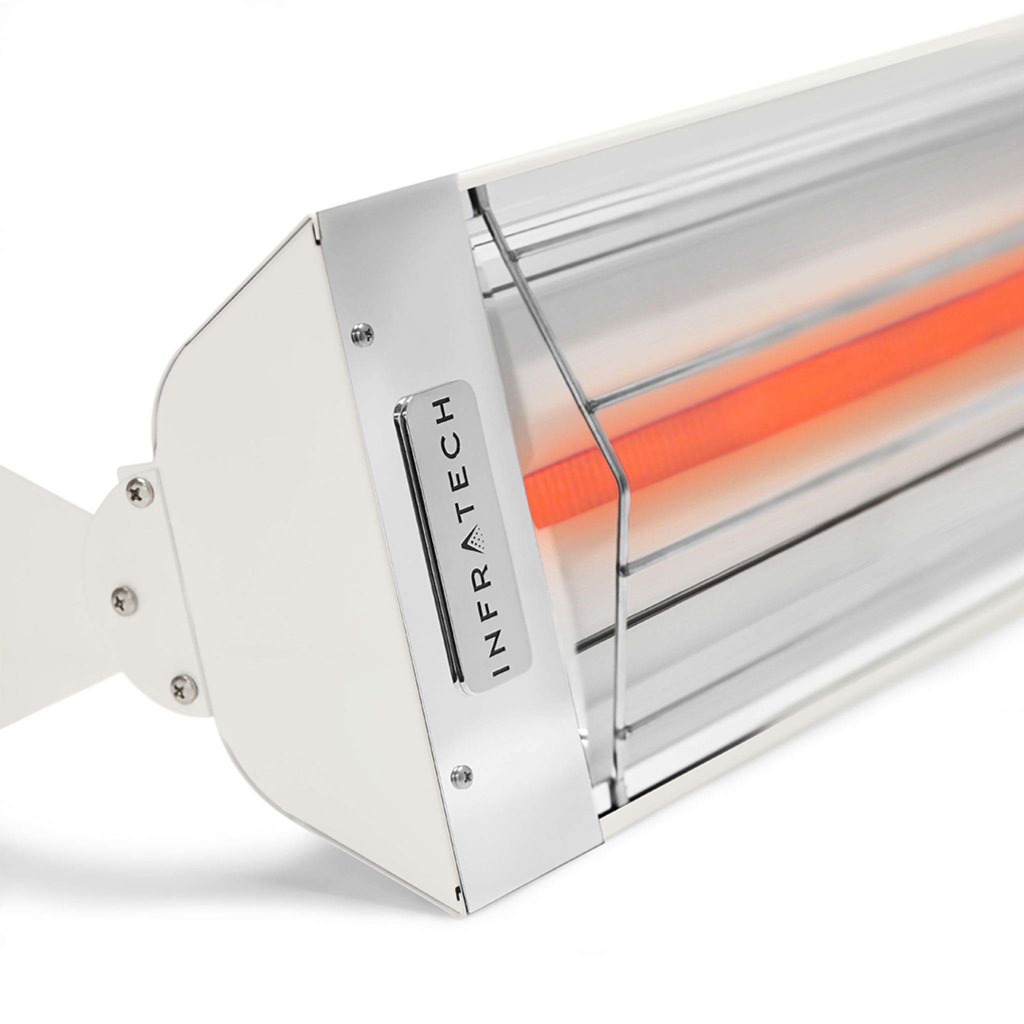 Infratech W and WD Series patio heater single element in white powder coated finish